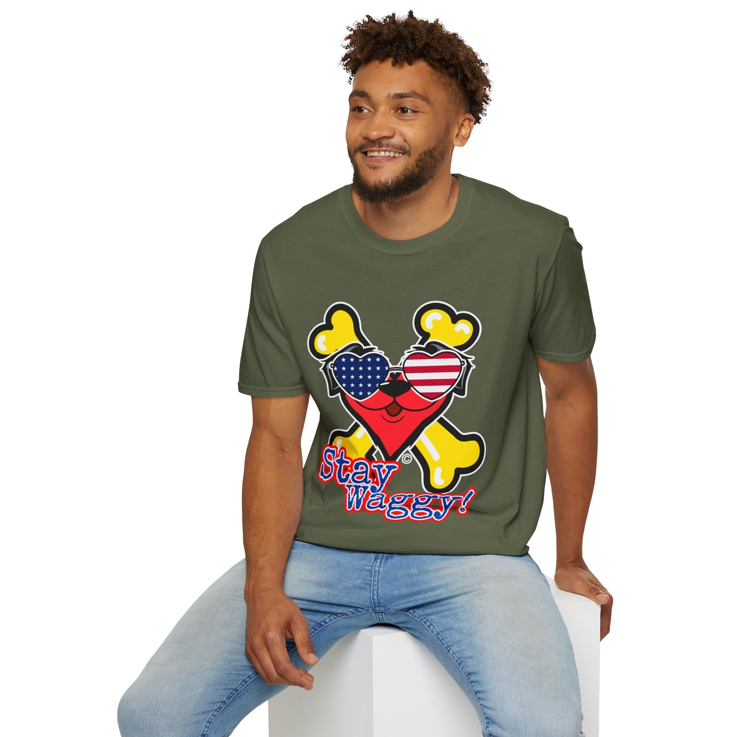 Patriotic Dog Lover Tee - Stay Waggy!