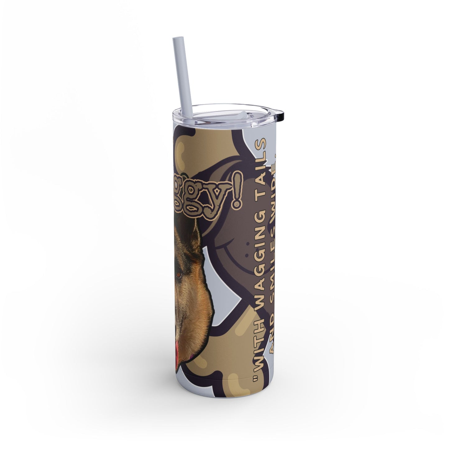German Shepherd Husky Mix Tumbler- Stay Waggy!