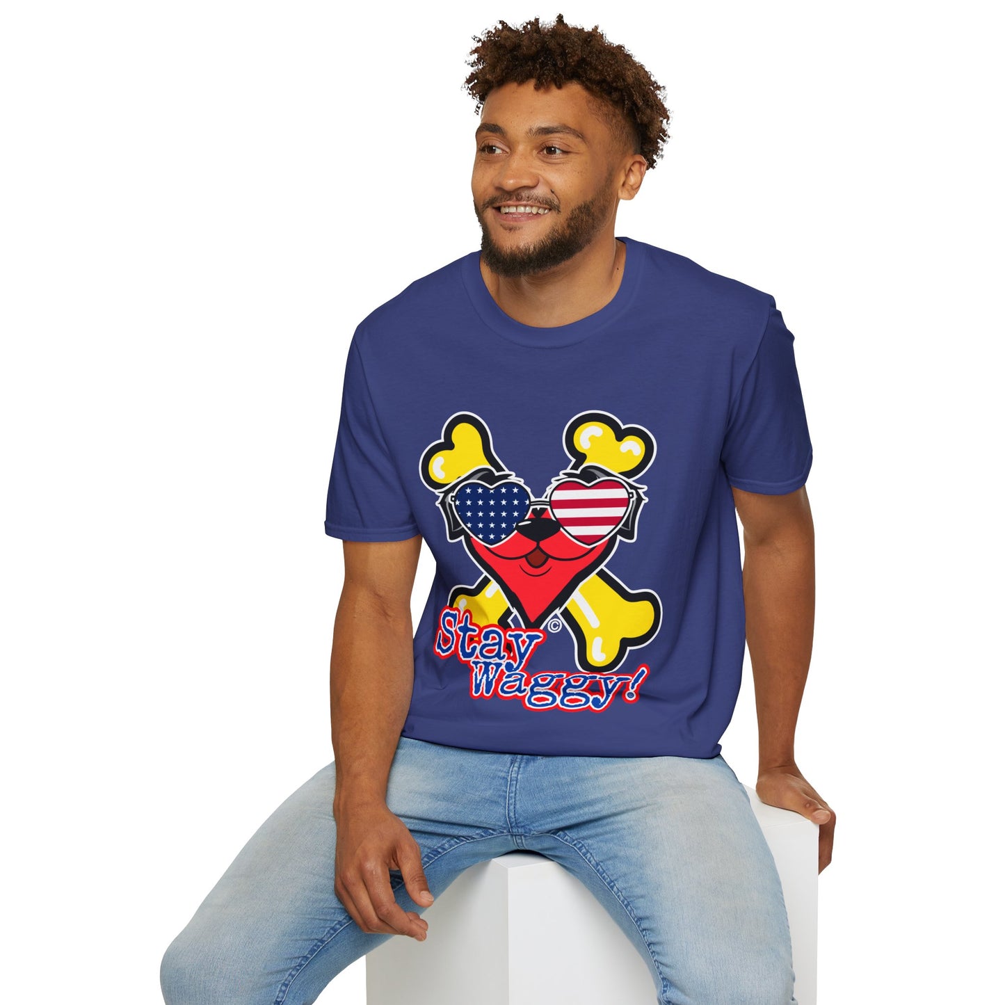 Patriotic Dog Lover Tee - Stay Waggy!