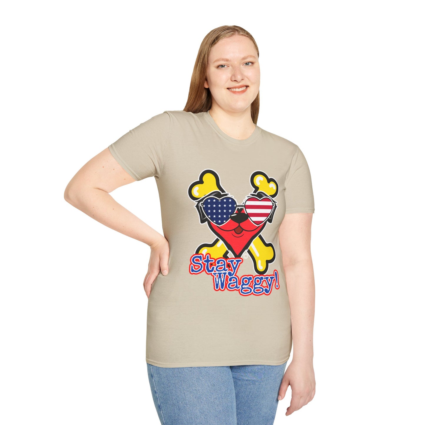 Patriotic Dog Lover Tee - Stay Waggy!