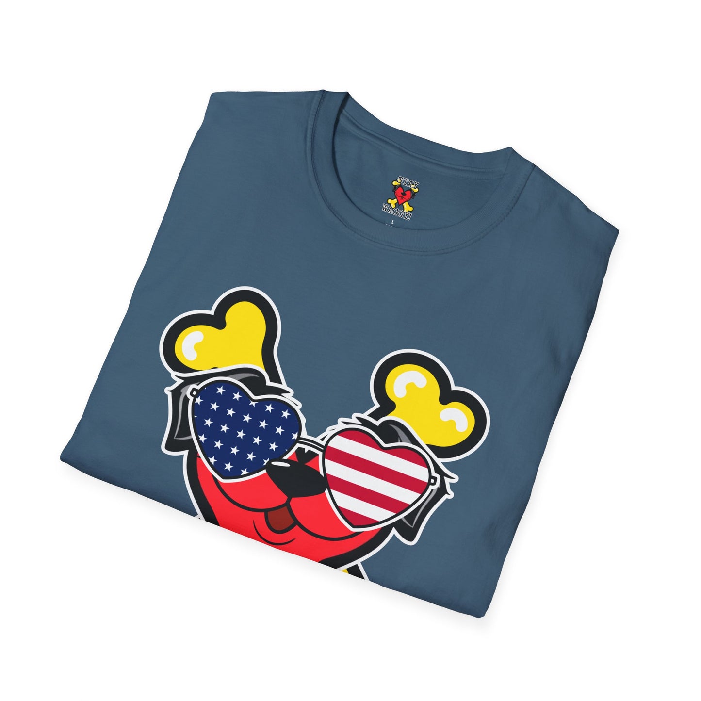 Patriotic Dog Lover Tee - Stay Waggy!