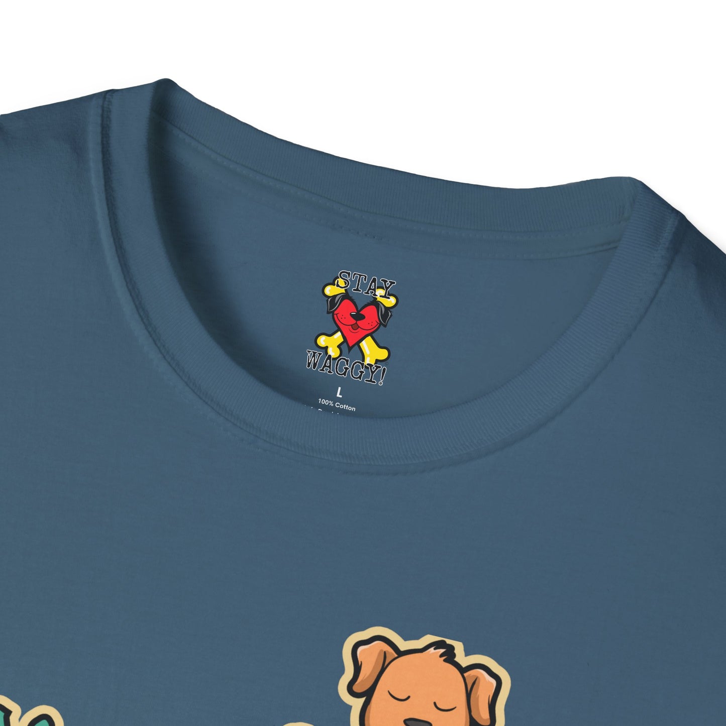 Zen Dog Funny Unisex T-Shirt - Stay Waggy!