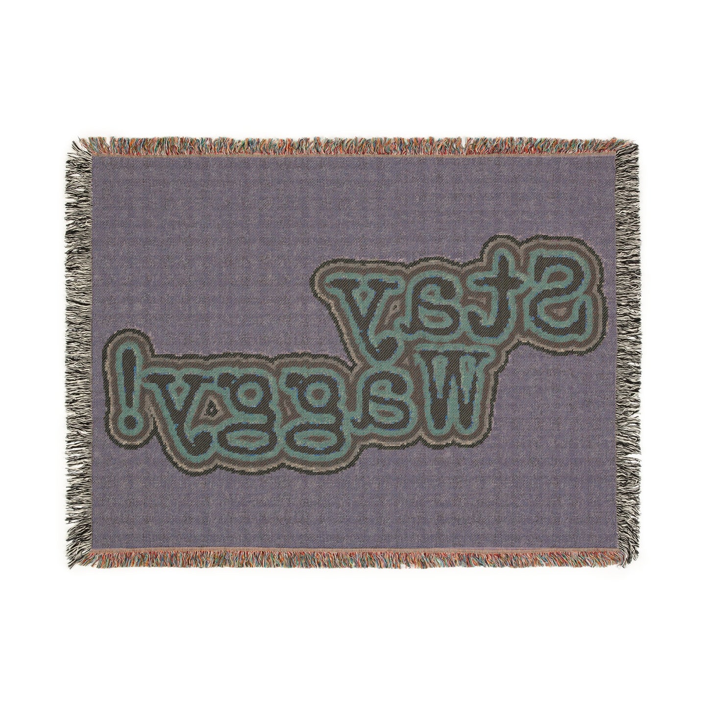 Woven Dog Lover Blanket -Stay Waggy!