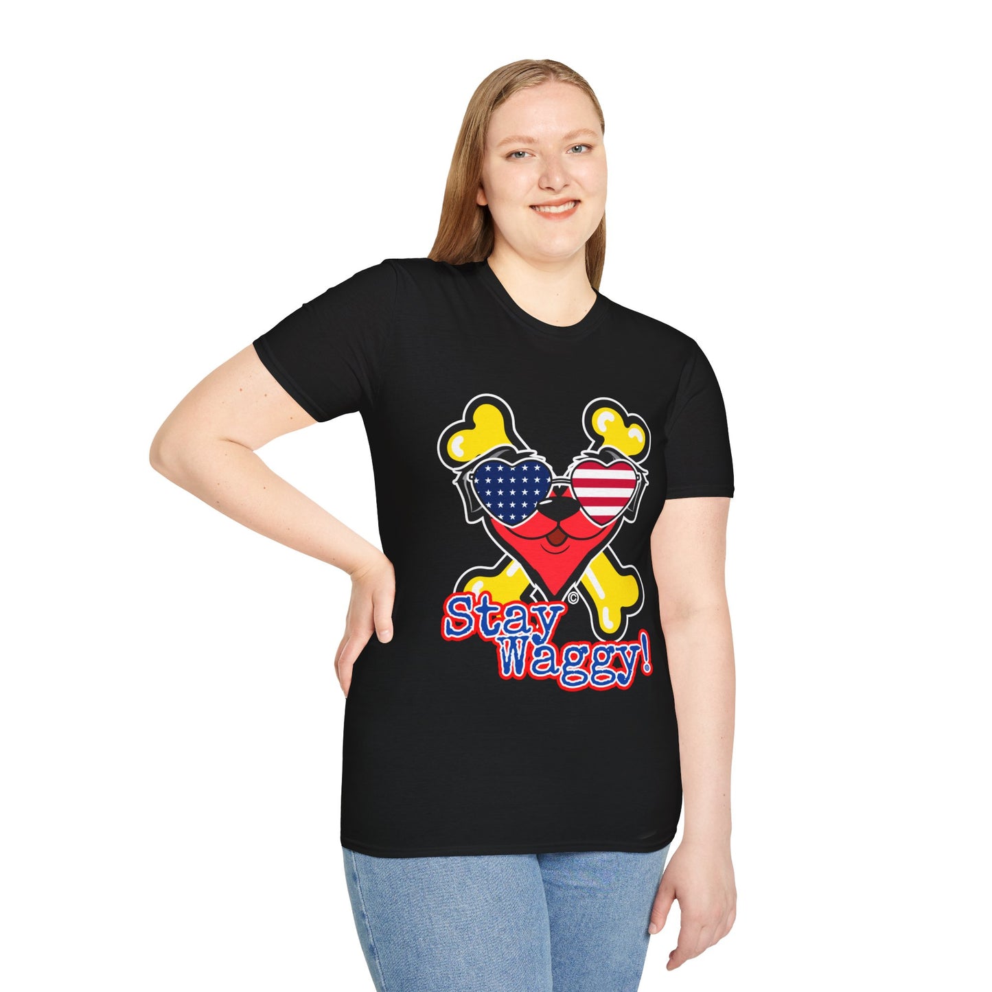 Patriotic Dog Lover Tee - Stay Waggy!