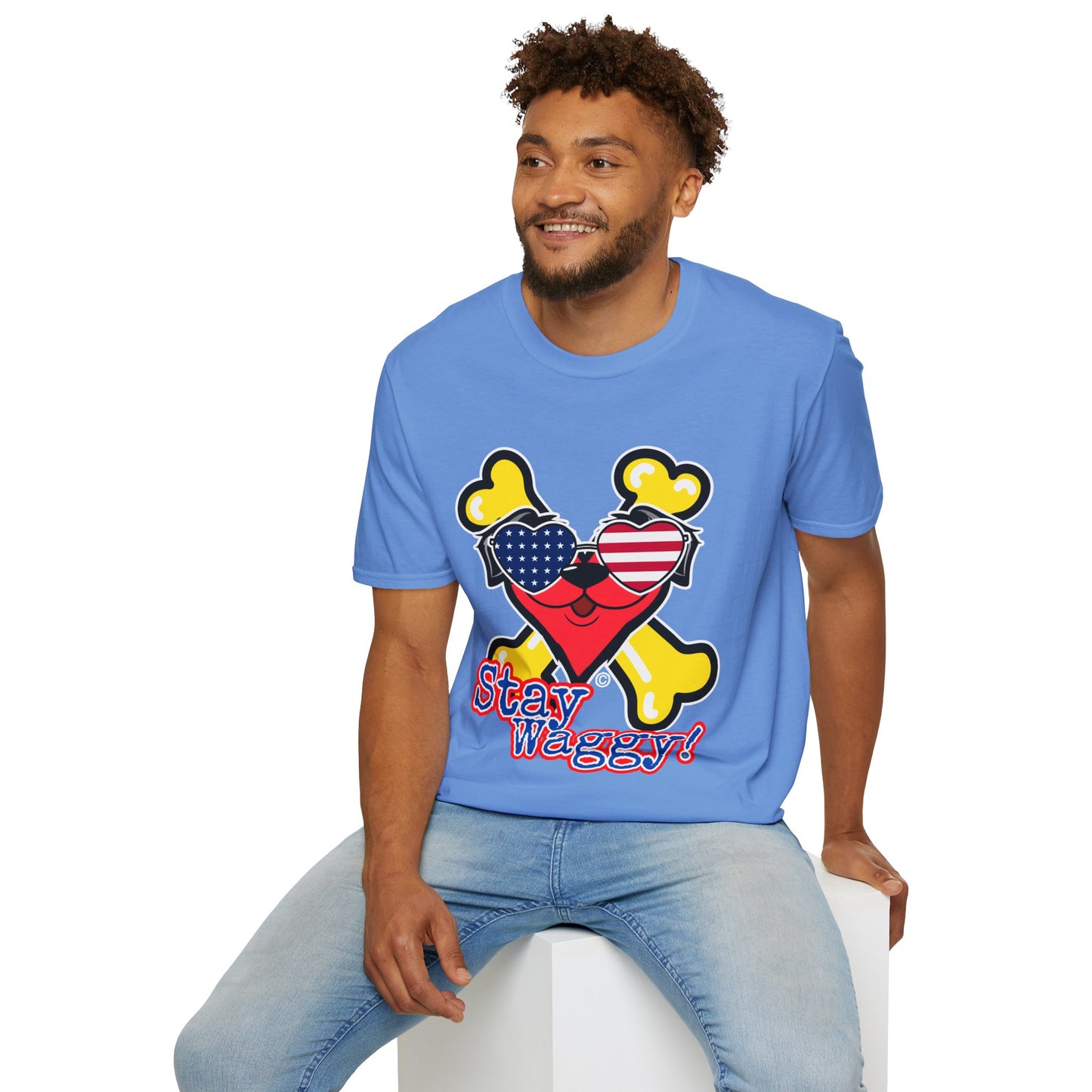 Patriotic Dog Lover Tee - Stay Waggy!