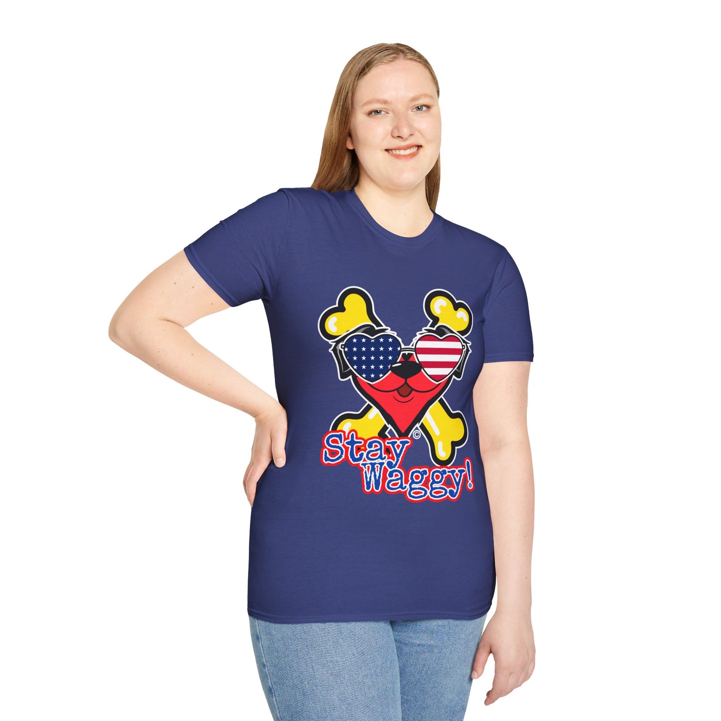 Patriotic Dog Lover Tee - Stay Waggy!