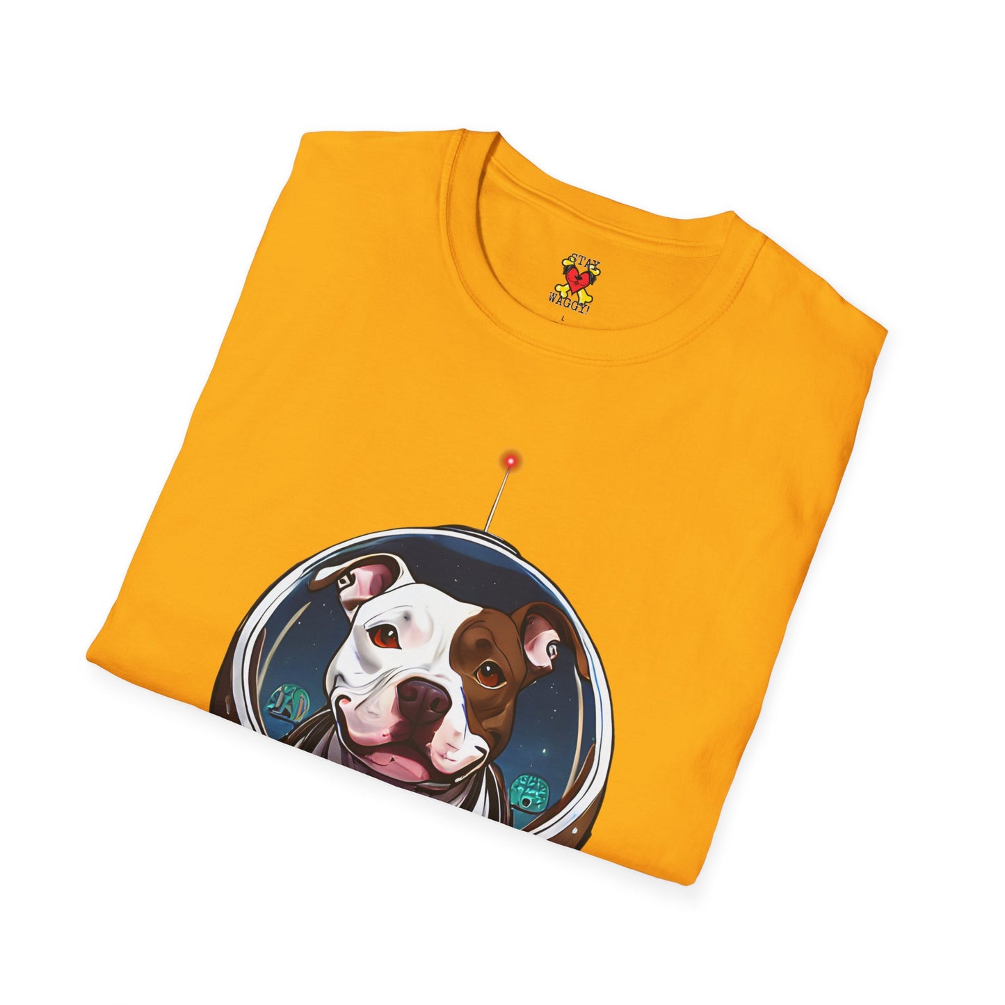 Playful Space Pitty T-Shirt - Stay Waggy!