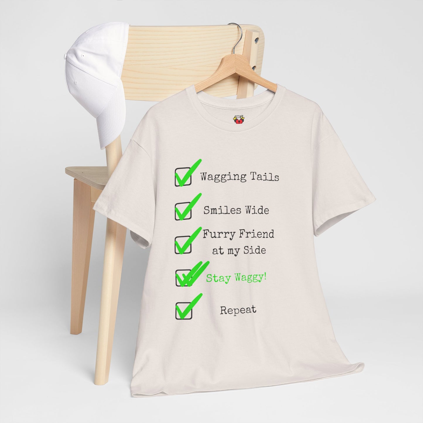 Stay Waggy! Checklist T-Shirt