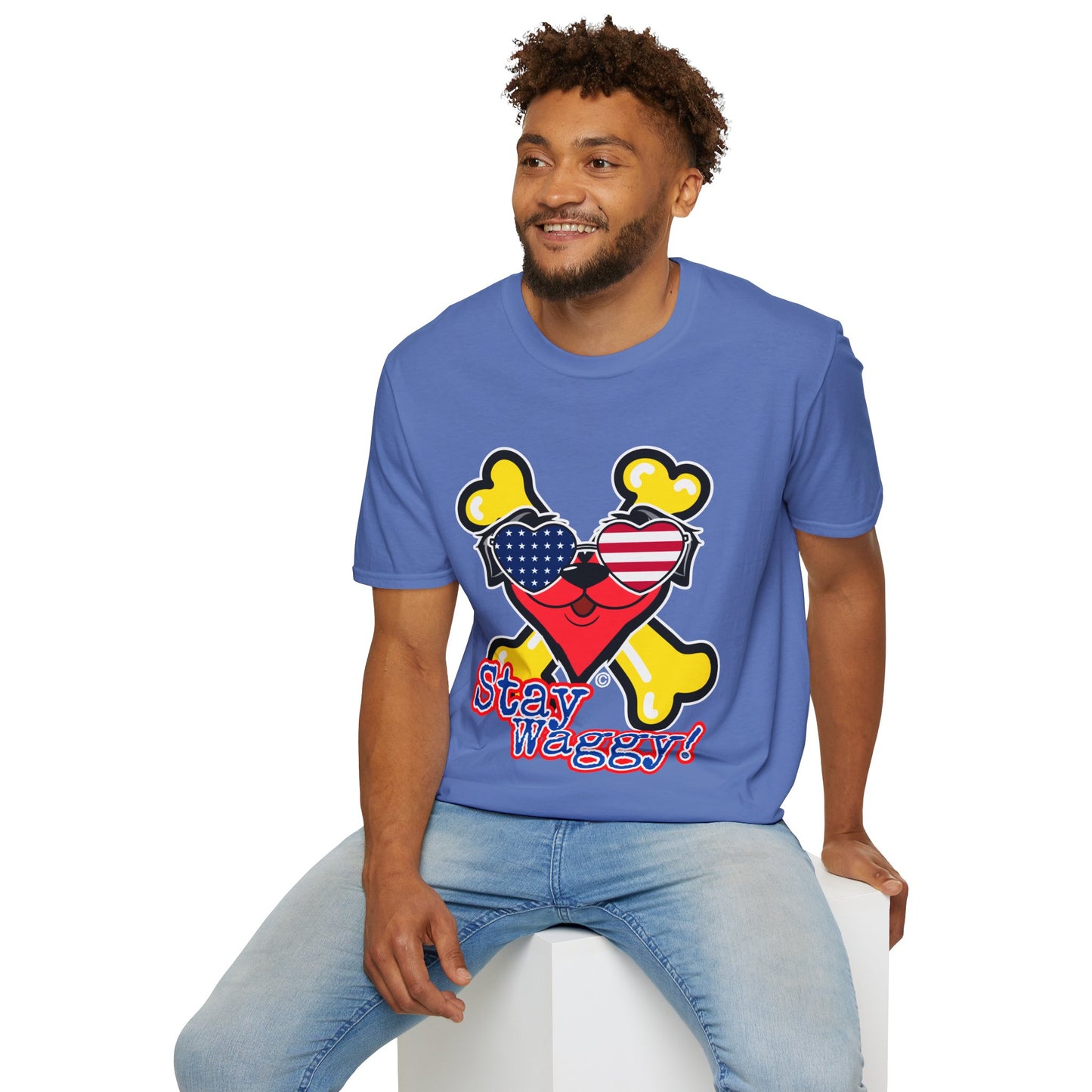 Patriotic Dog Lover Tee - Stay Waggy!
