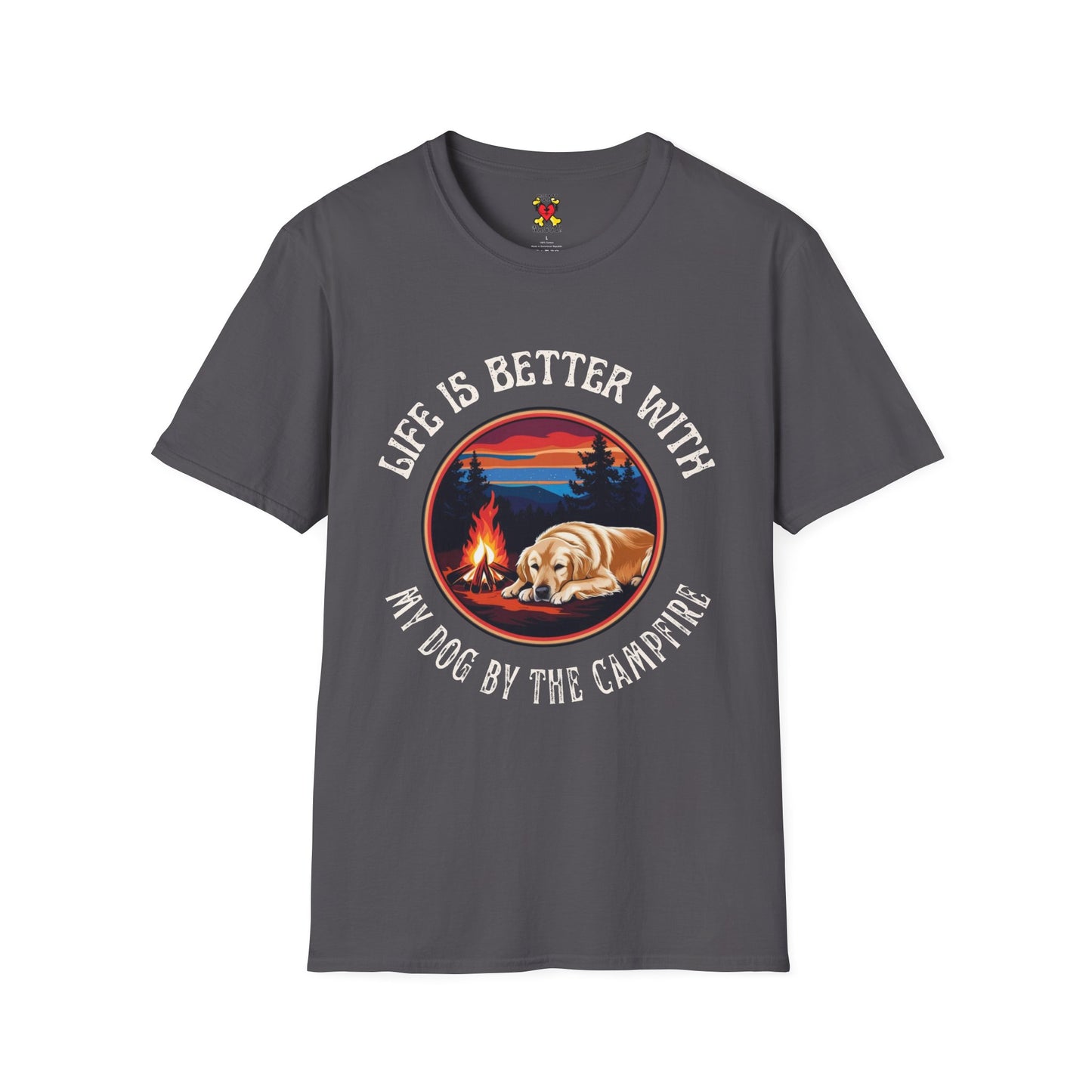 Camping is better with my Dog T-Shirt - Stay Waggy!