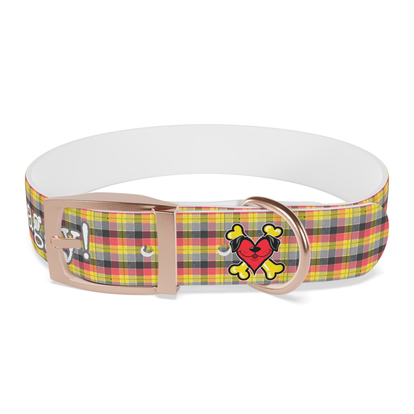 Stay Waggy! Plaid Dog Collar
