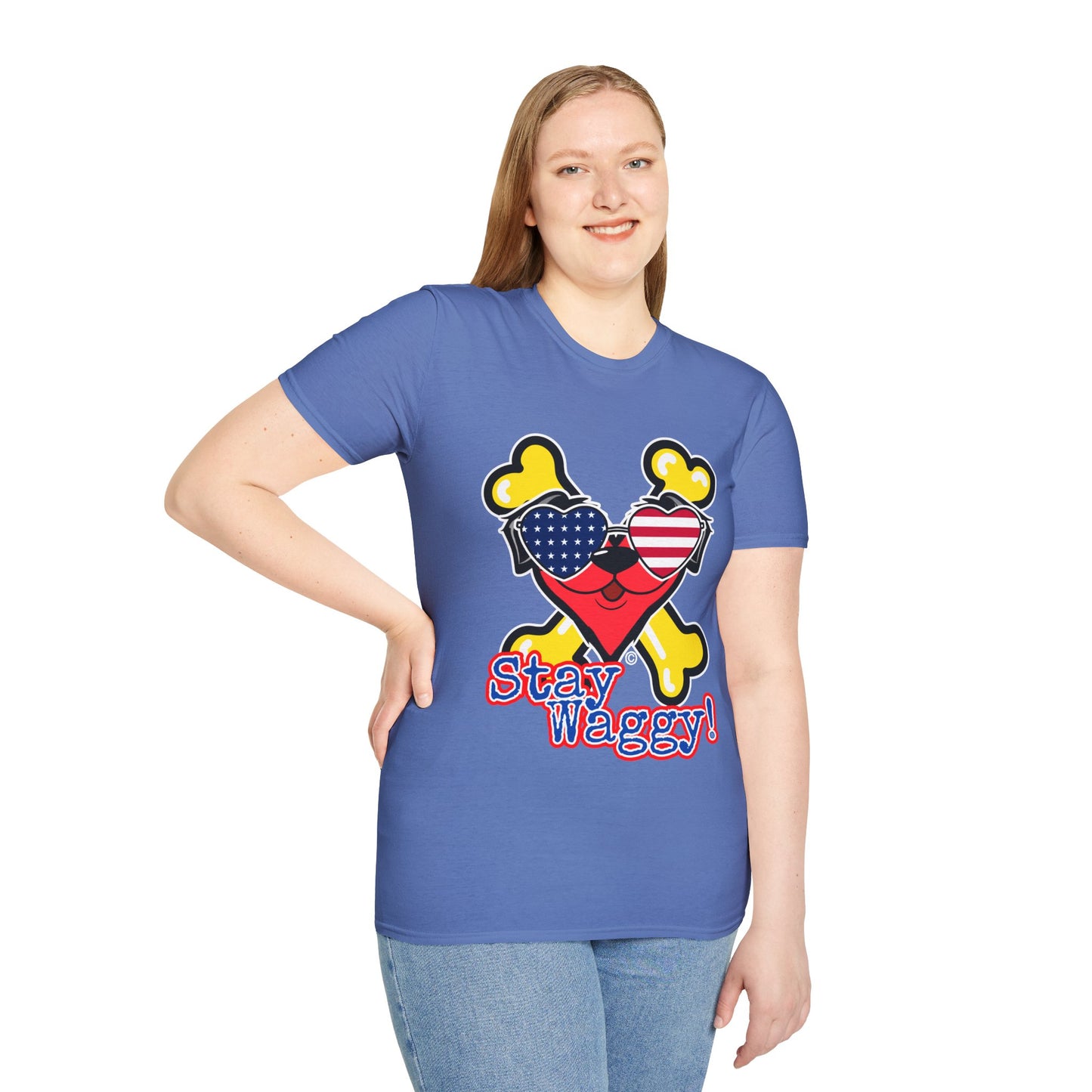 Patriotic Dog Lover Tee - Stay Waggy!