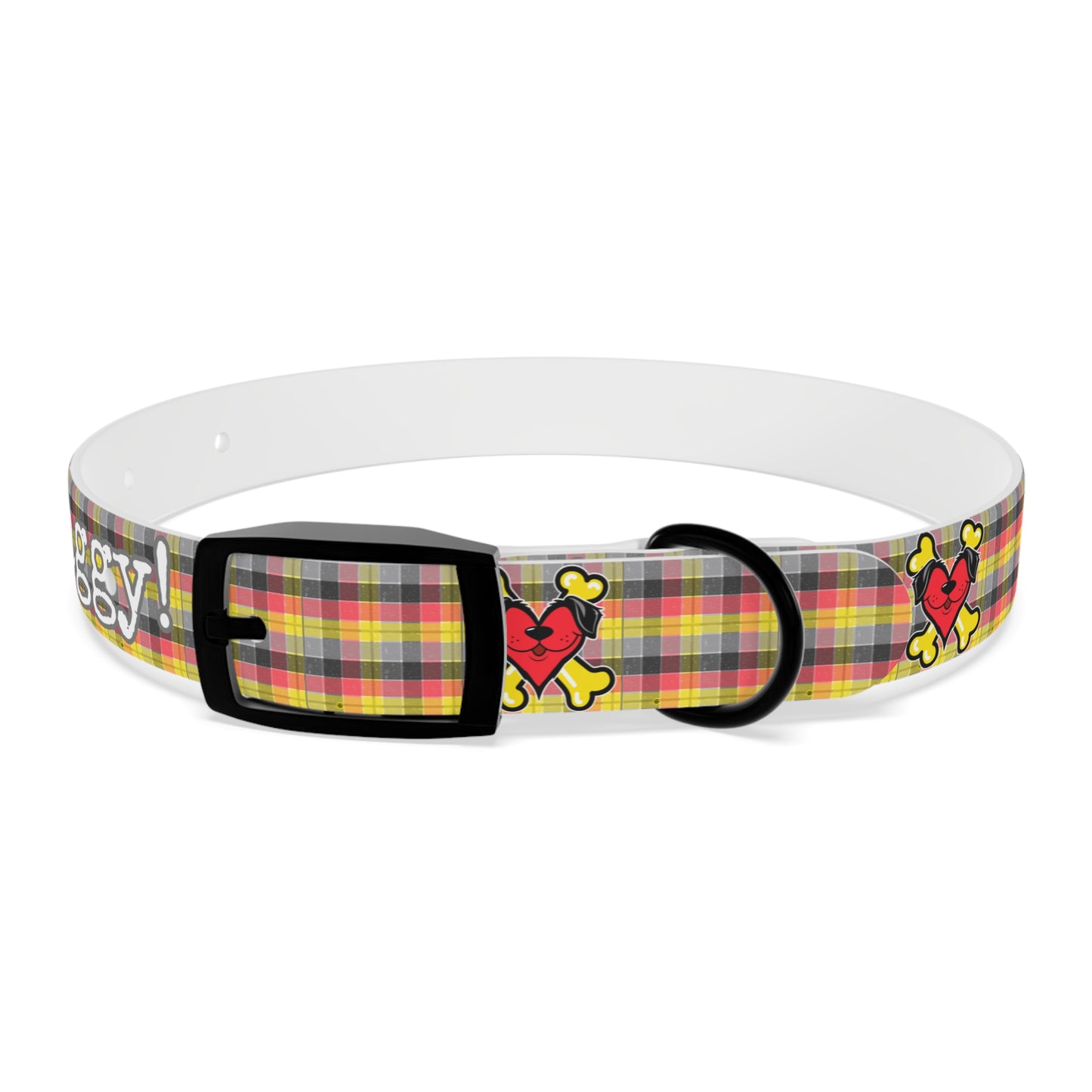 Stay Waggy! Plaid Dog Collar