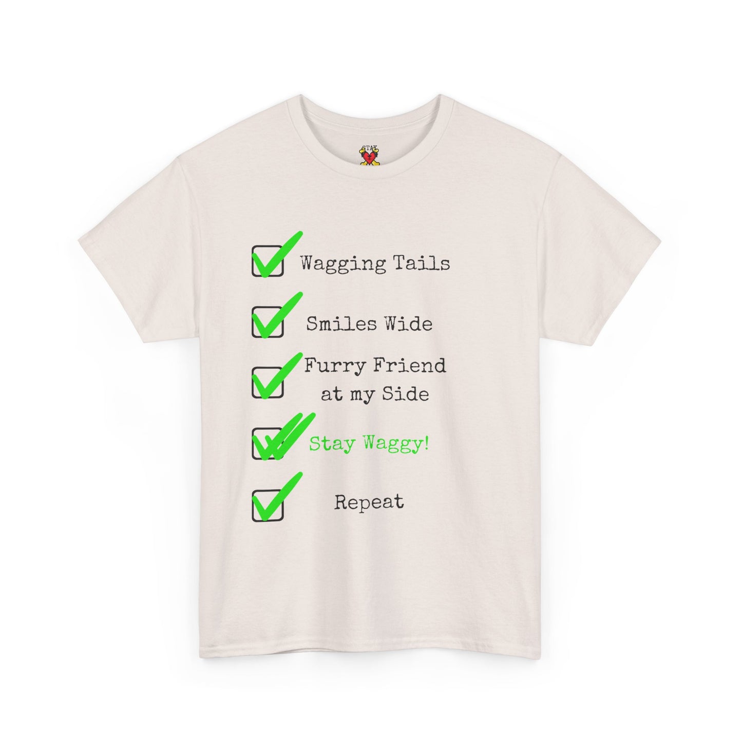 Stay Waggy! Checklist T-Shirt