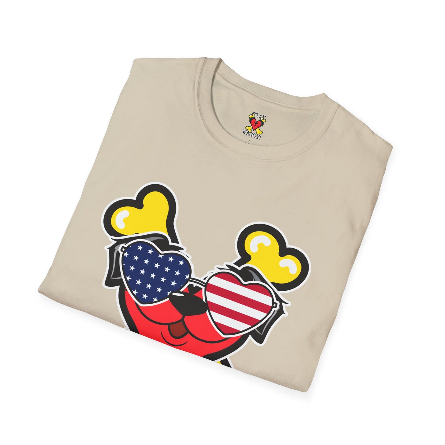 Patriotic Dog Lover Tee - Stay Waggy!