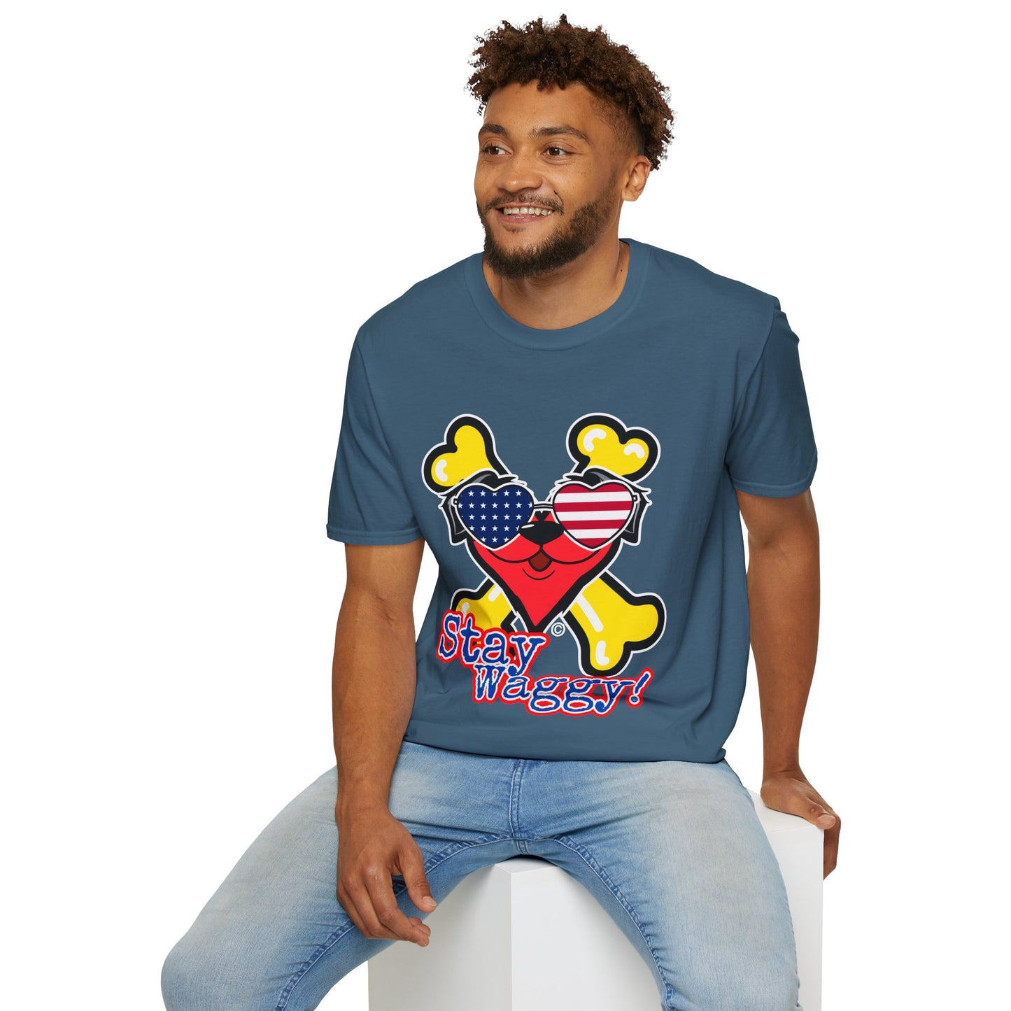 Patriotic Dog Lover Tee - Stay Waggy!