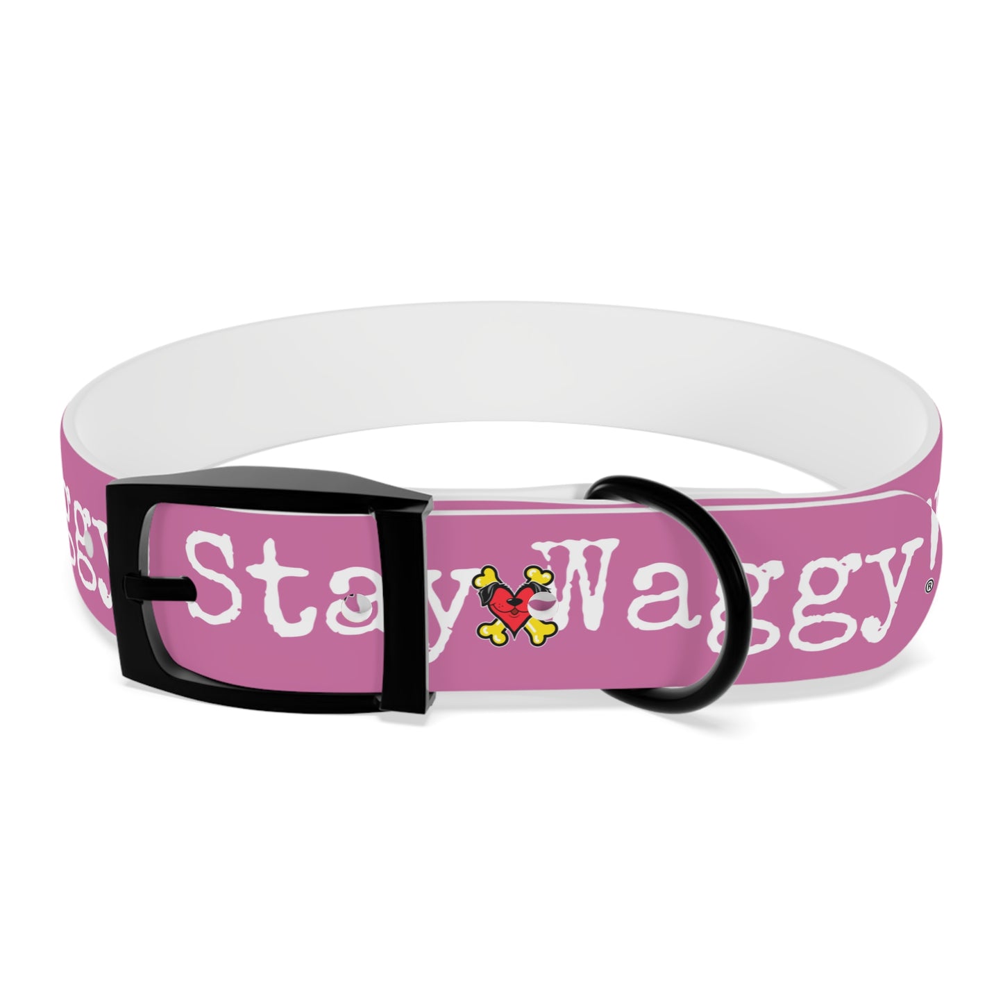 Stay Waggy! Dog Collar - Light Pink