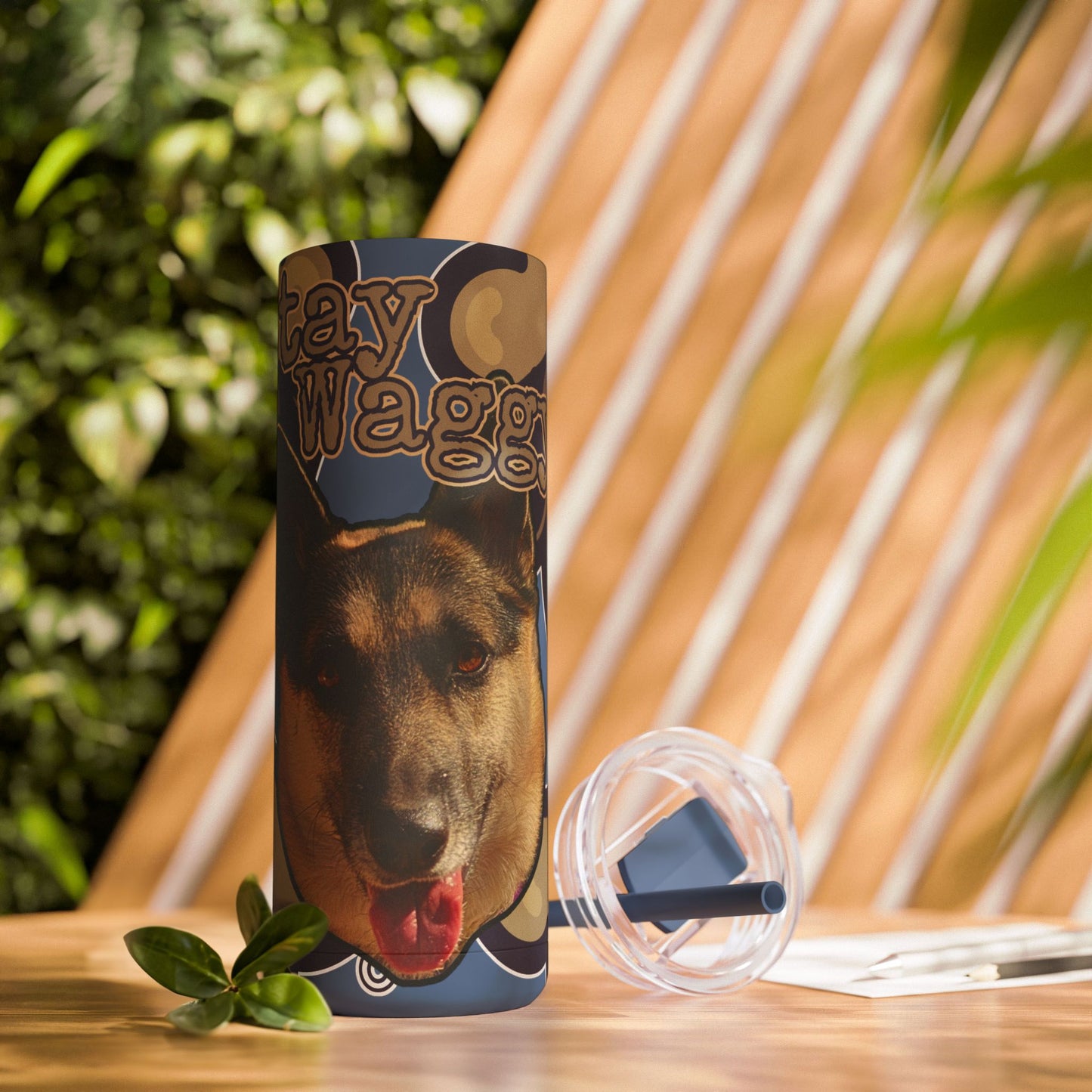 German Shepherd Husky Mix Tumbler- Stay Waggy!