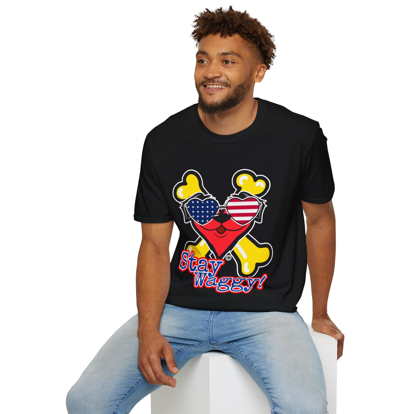 Patriotic Dog Lover Tee - Stay Waggy!