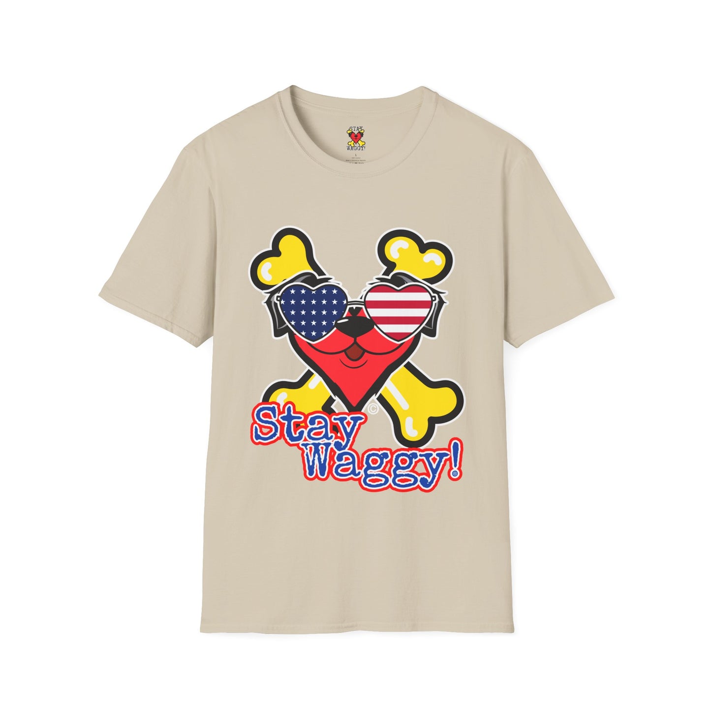 Patriotic Dog Lover Tee - Stay Waggy!