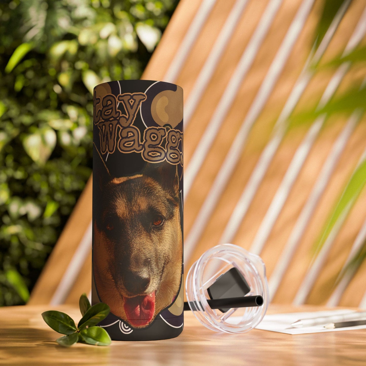 German Shepherd Husky Mix Tumbler- Stay Waggy!
