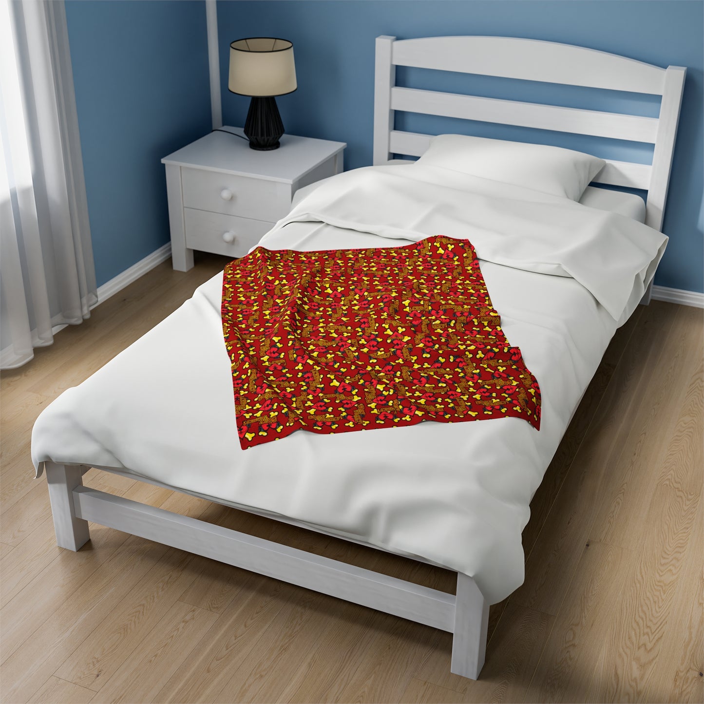 Stay Waggy! Velveteen Plush Blanket