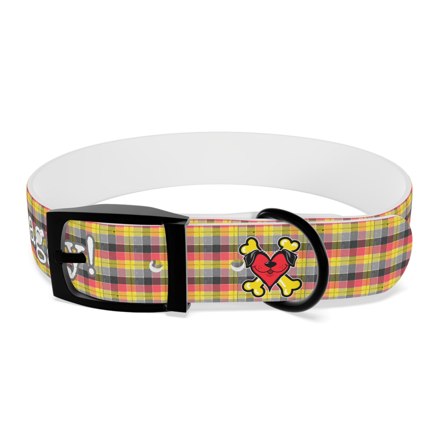 Stay Waggy! Plaid Dog Collar