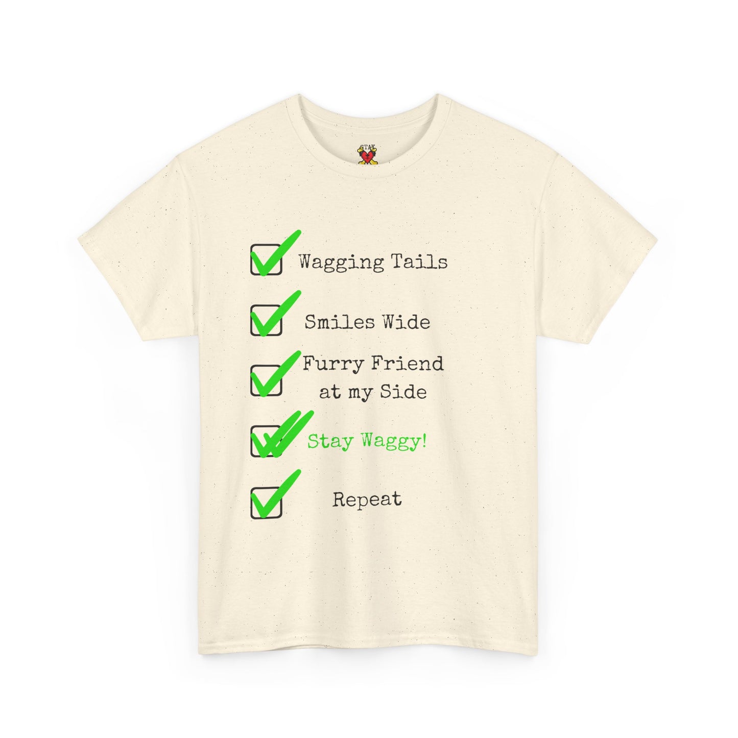Stay Waggy! Checklist T-Shirt