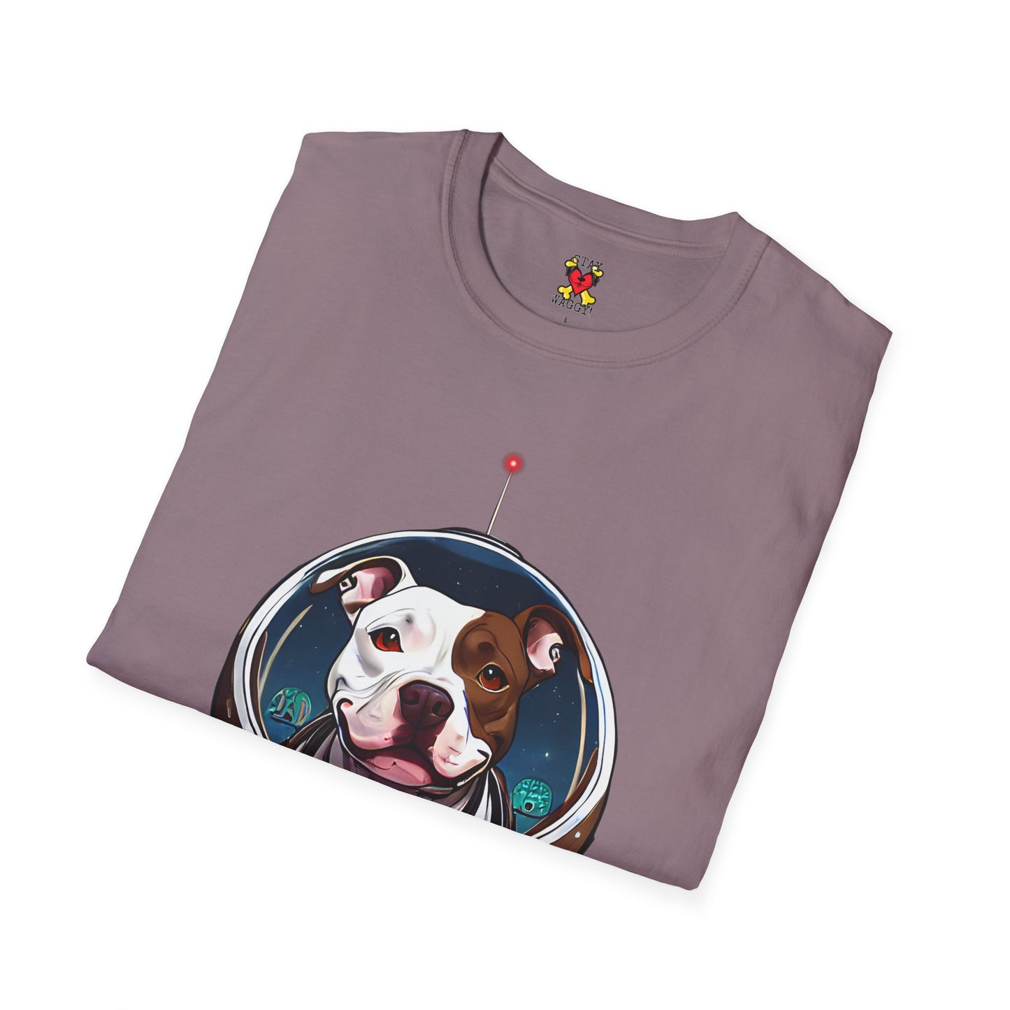 Playful Space Pitty T-Shirt - Stay Waggy!