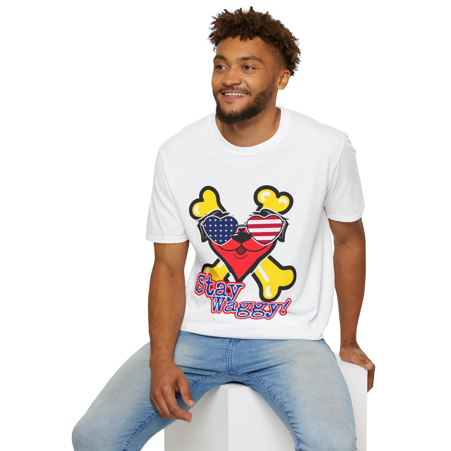 Patriotic Dog Lover Tee - Stay Waggy!