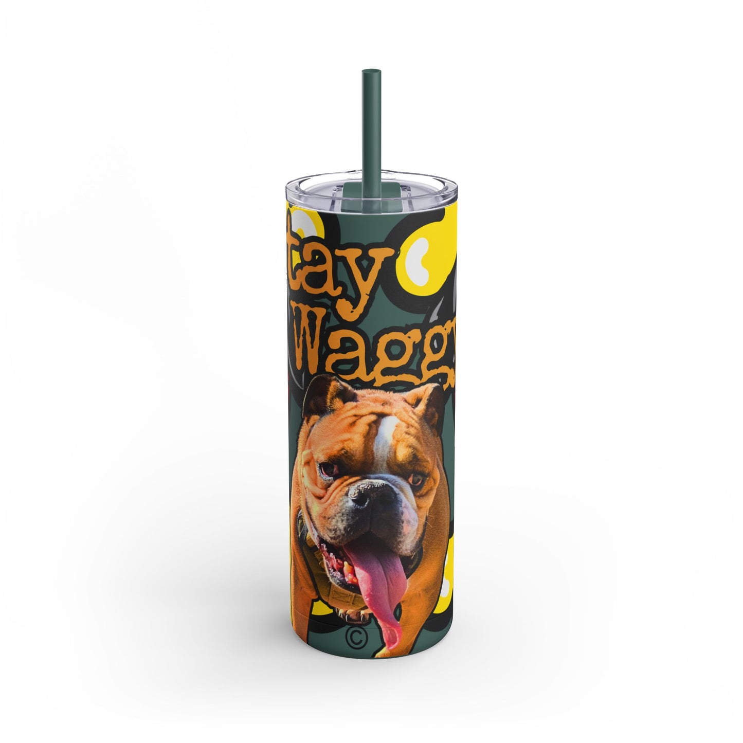 English Bulldog Tumbler/ Mug - Stay Waggy!