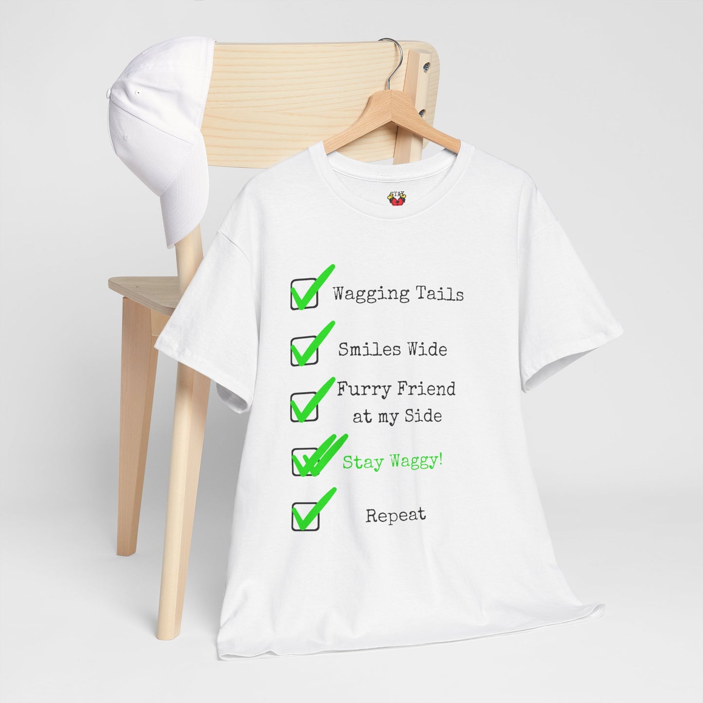 Stay Waggy! Checklist T-Shirt