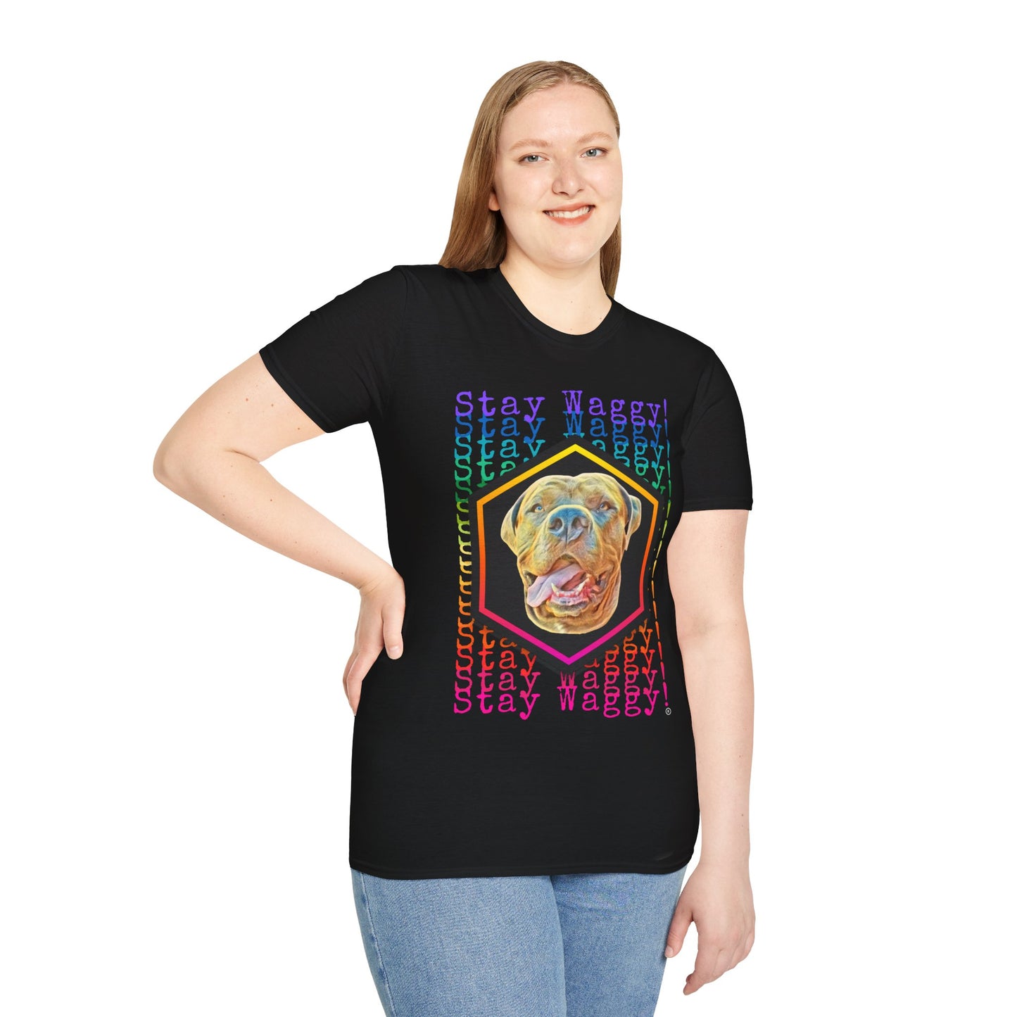 Rainbow Dog Lover T-Shirt - Stay Waggy!