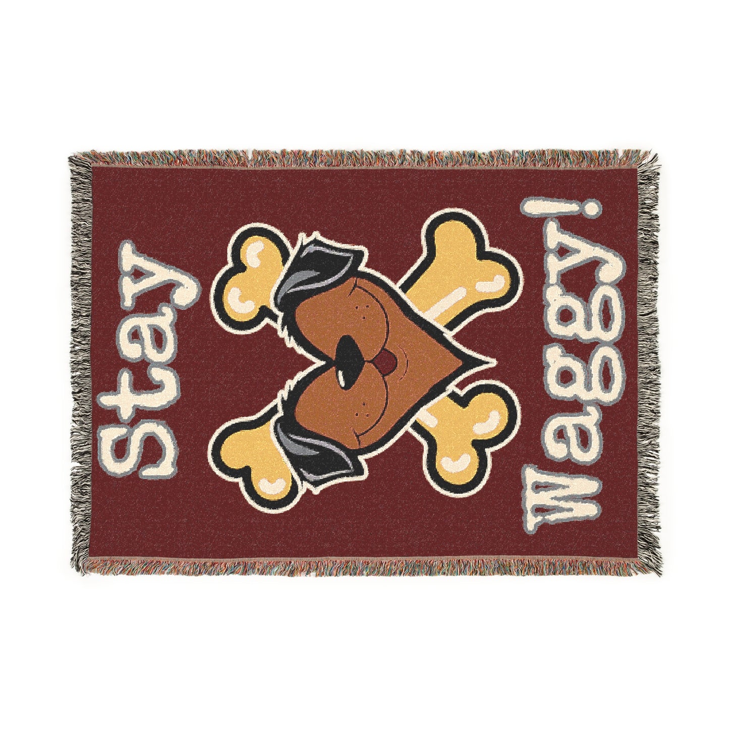 Dog Lover Woven Blanket - Stay Waggy!