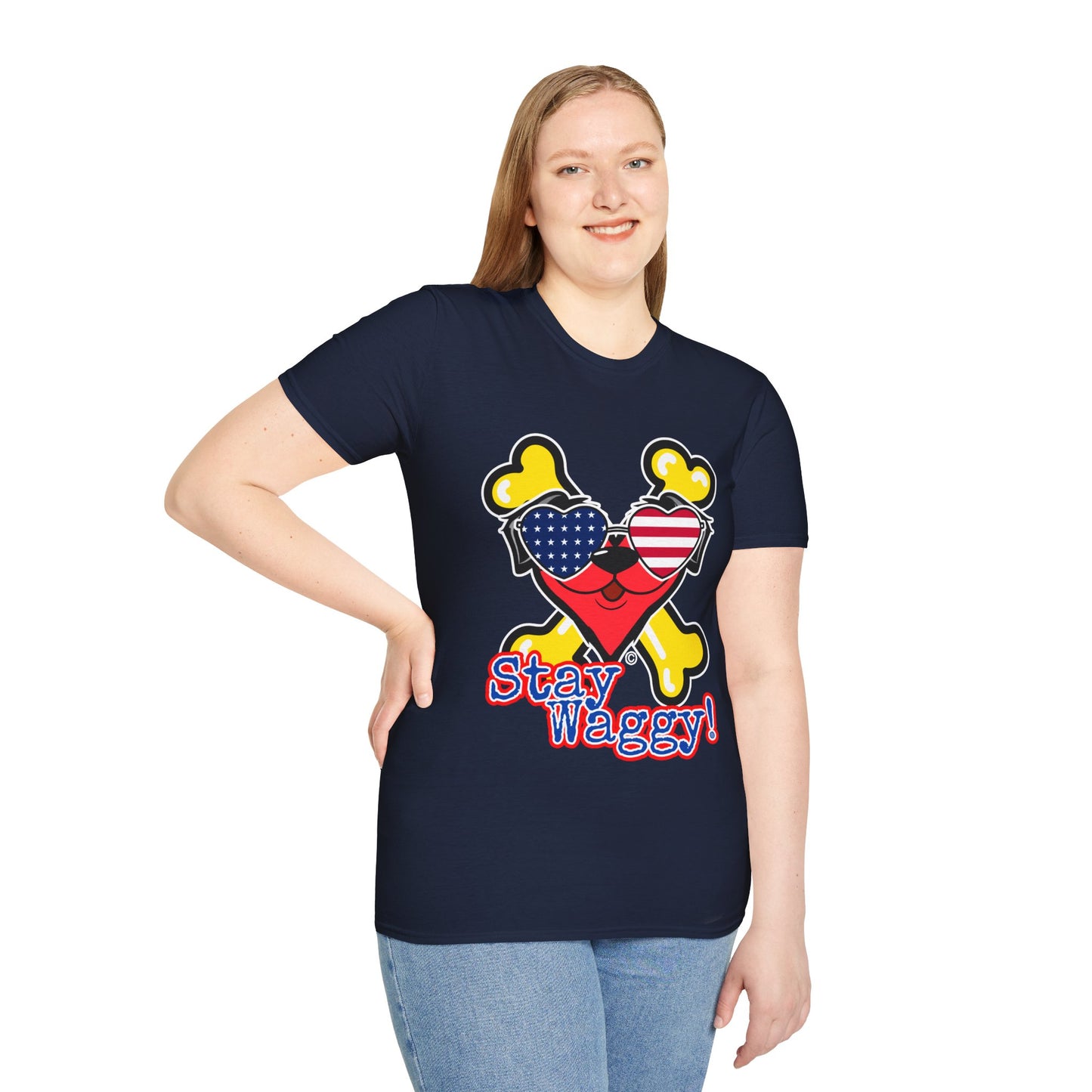 Patriotic Dog Lover Tee - Stay Waggy!