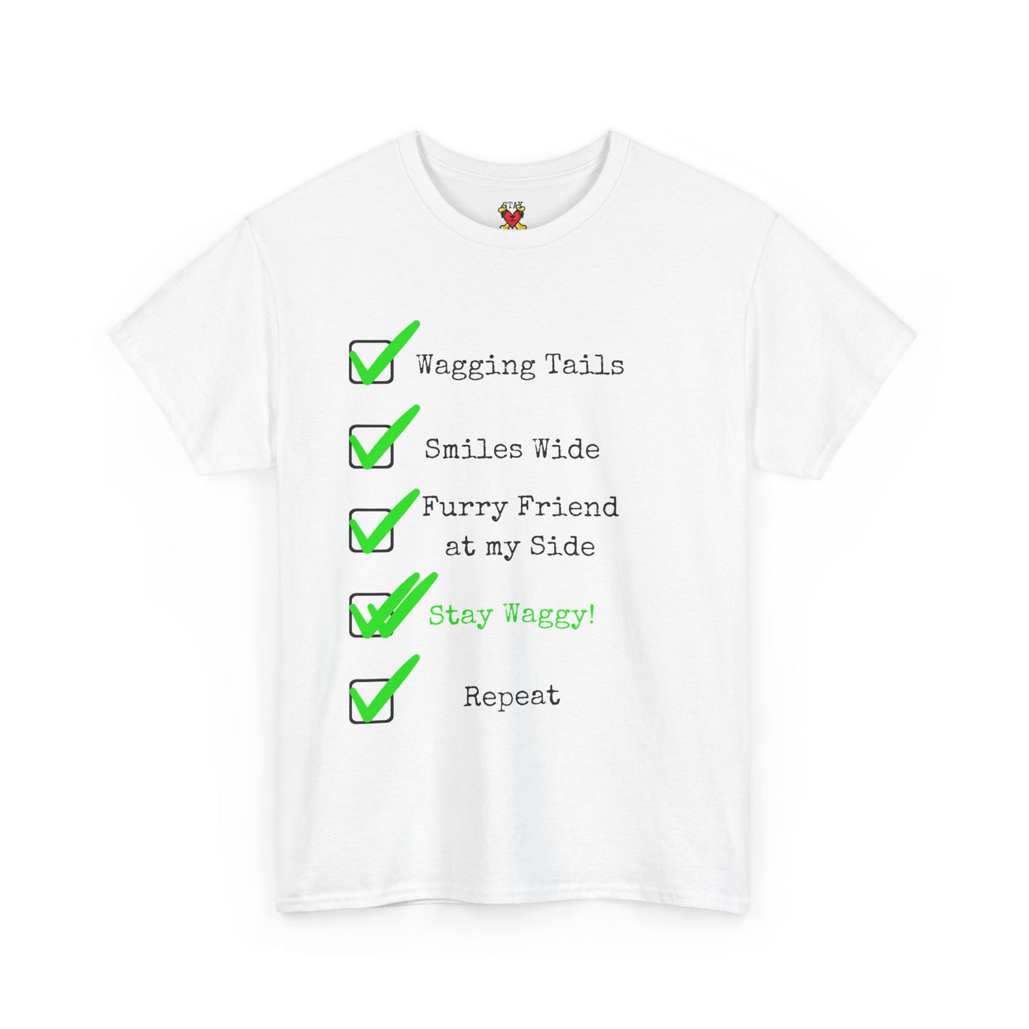 Stay Waggy! Checklist T-Shirt