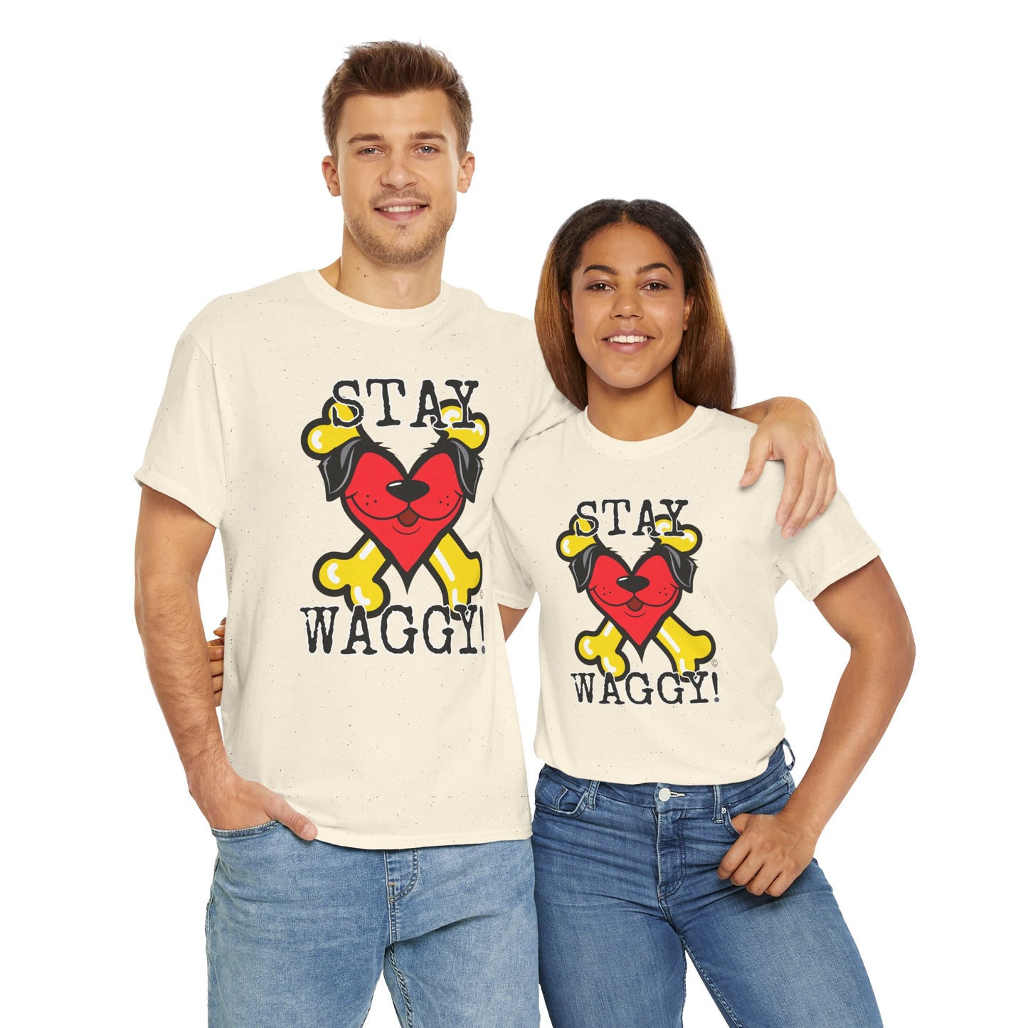Stay Waggy! Logo T-Shirt for Dog Lovers