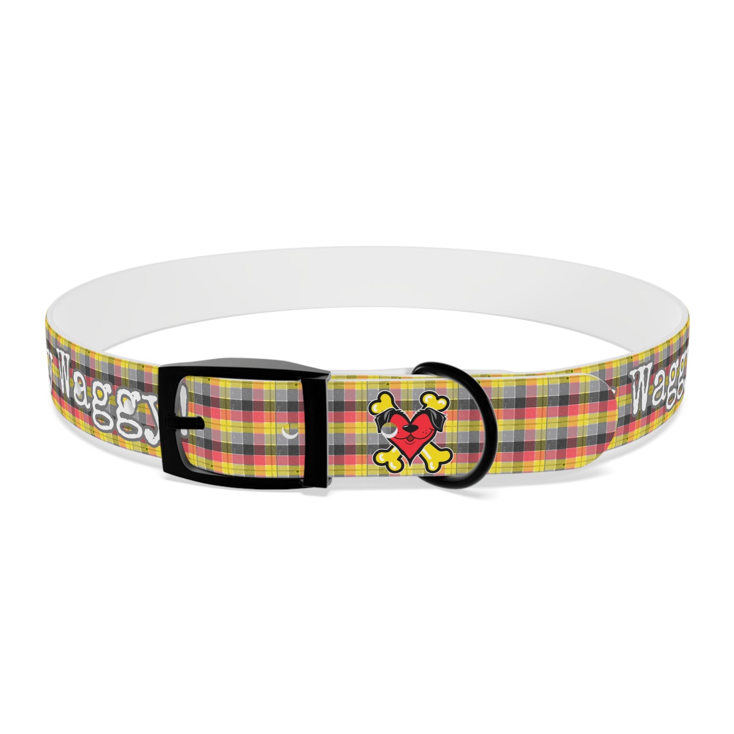 Stay Waggy! Plaid Dog Collar