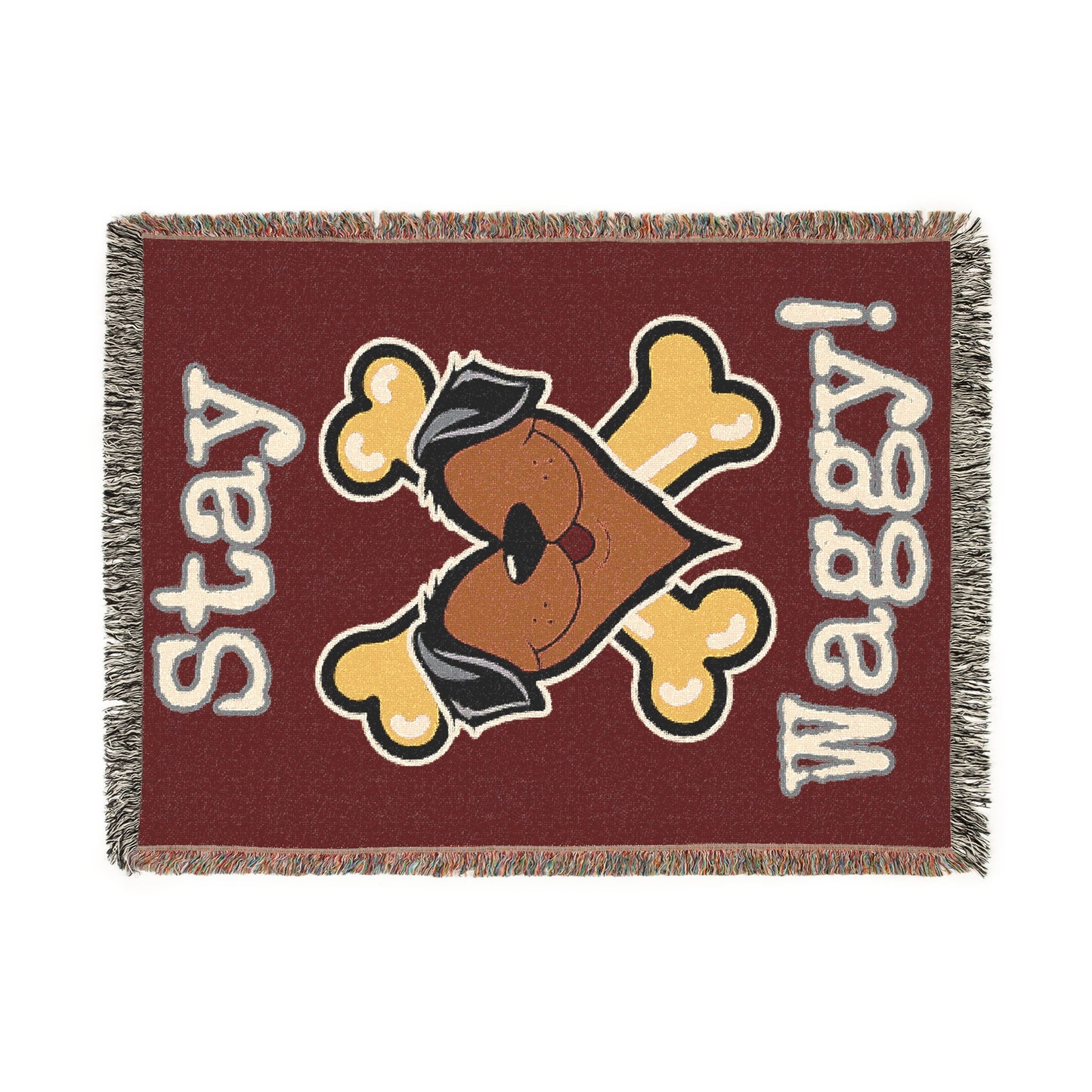 Dog Lover Woven Blanket - Stay Waggy!
