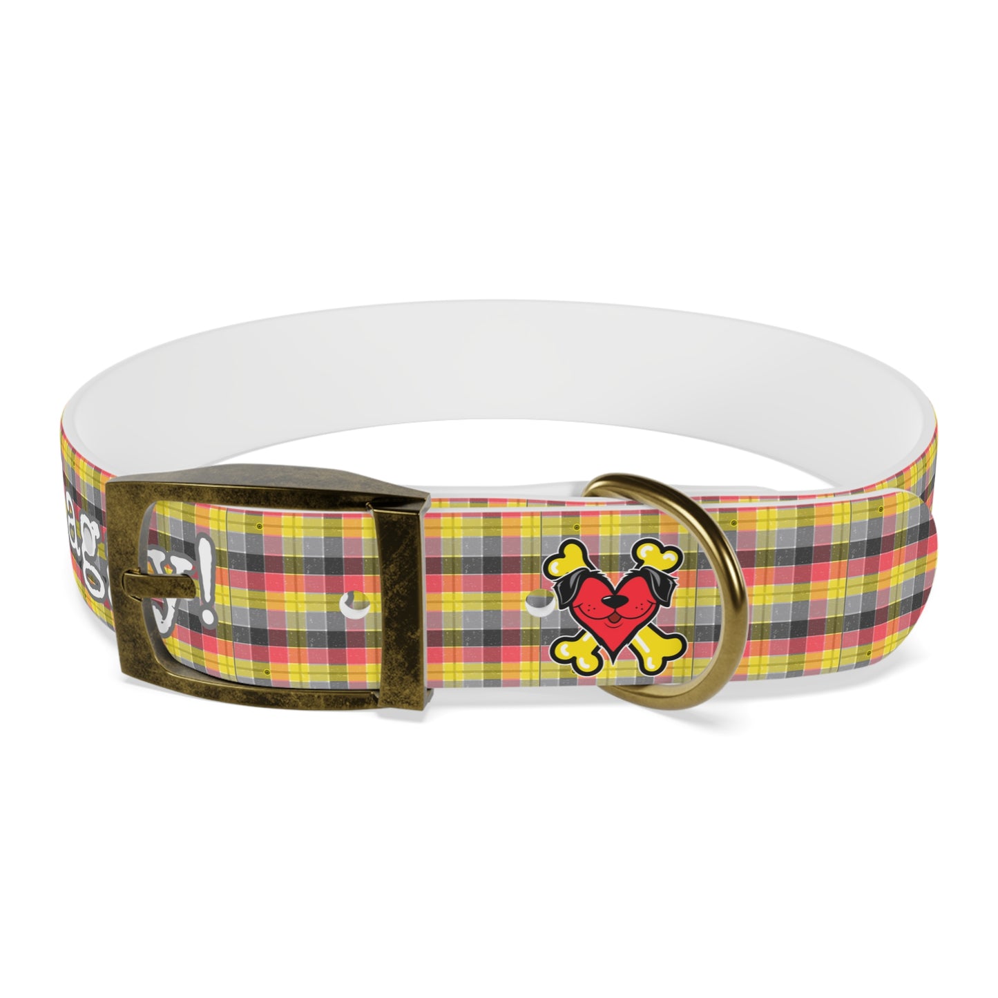 Stay Waggy! Plaid Dog Collar