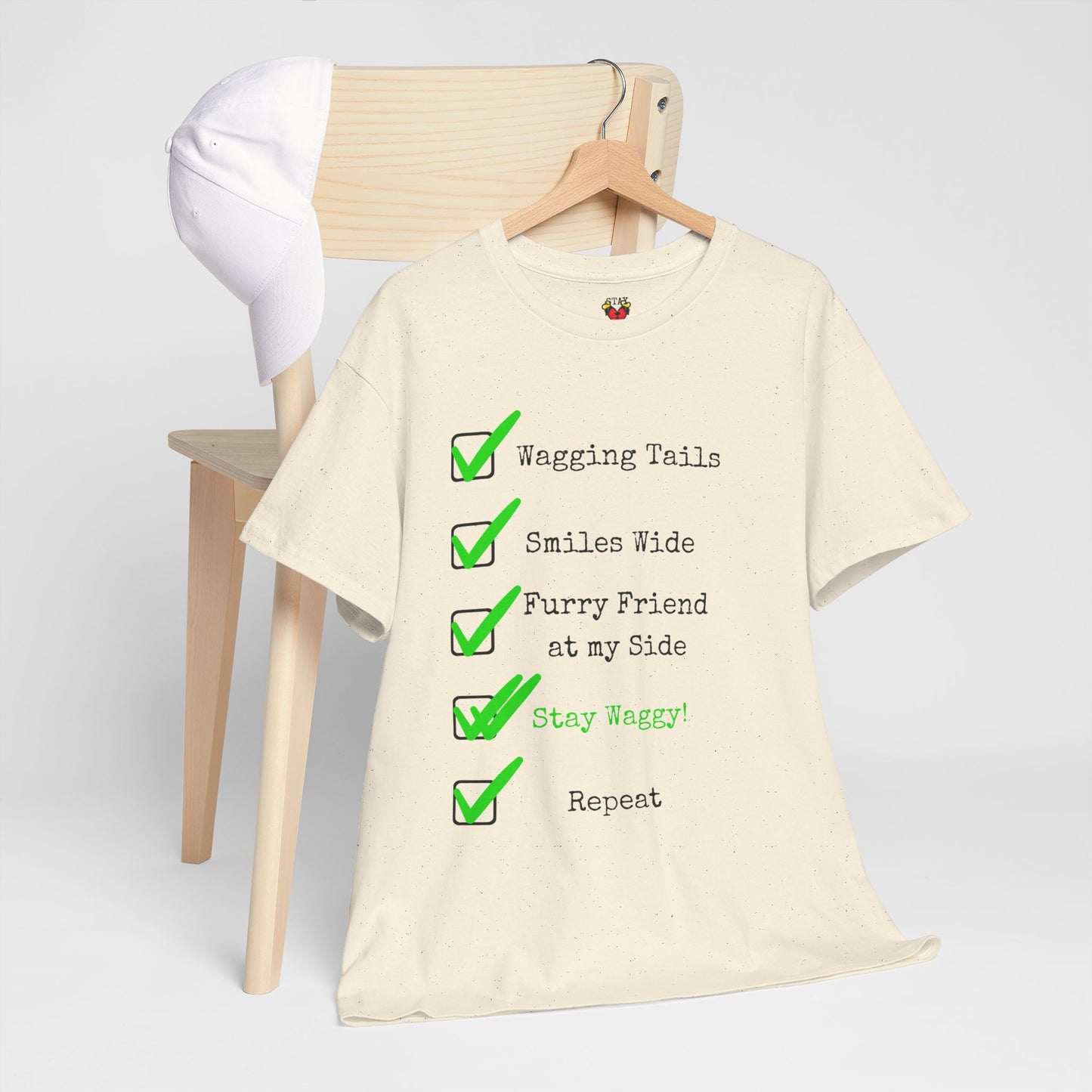 Stay Waggy! Checklist T-Shirt