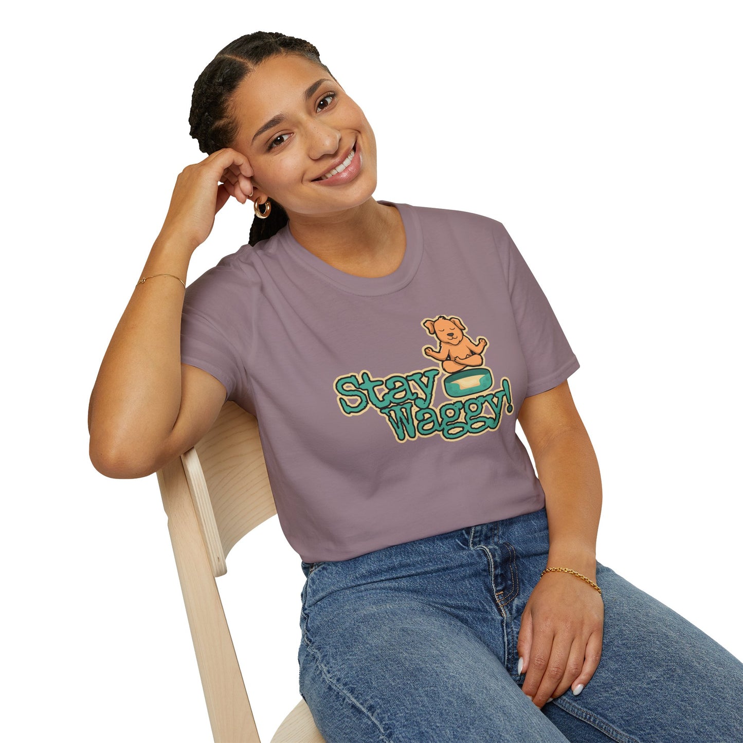 Zen Dog Funny Unisex T-Shirt - Stay Waggy!