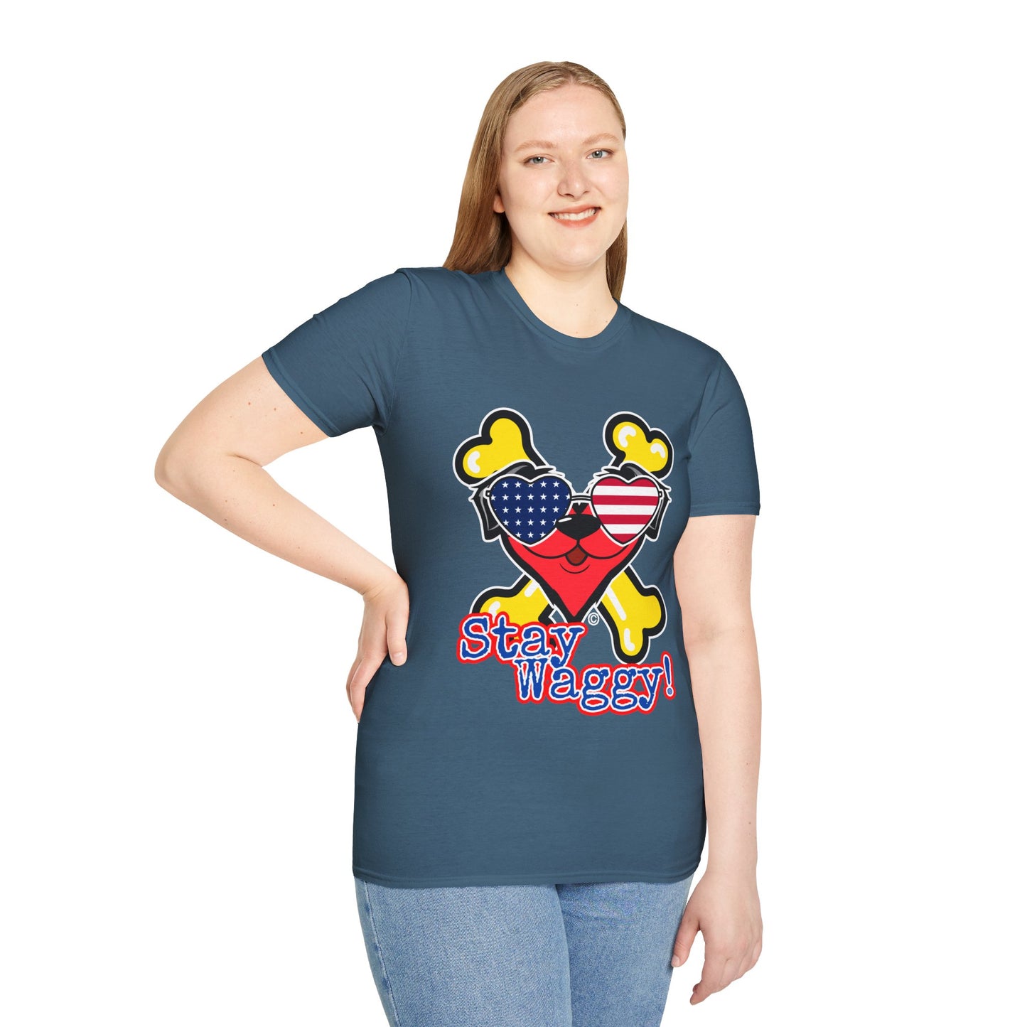 Patriotic Dog Lover Tee - Stay Waggy!
