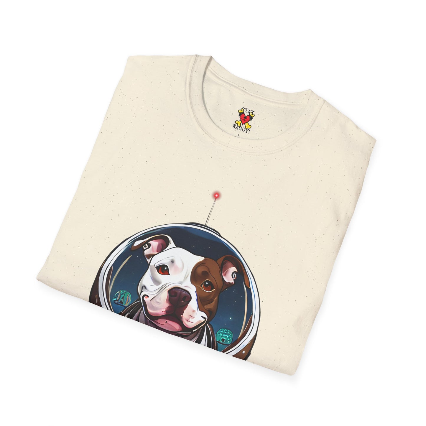 Playful Space Pitty T-Shirt - Stay Waggy!