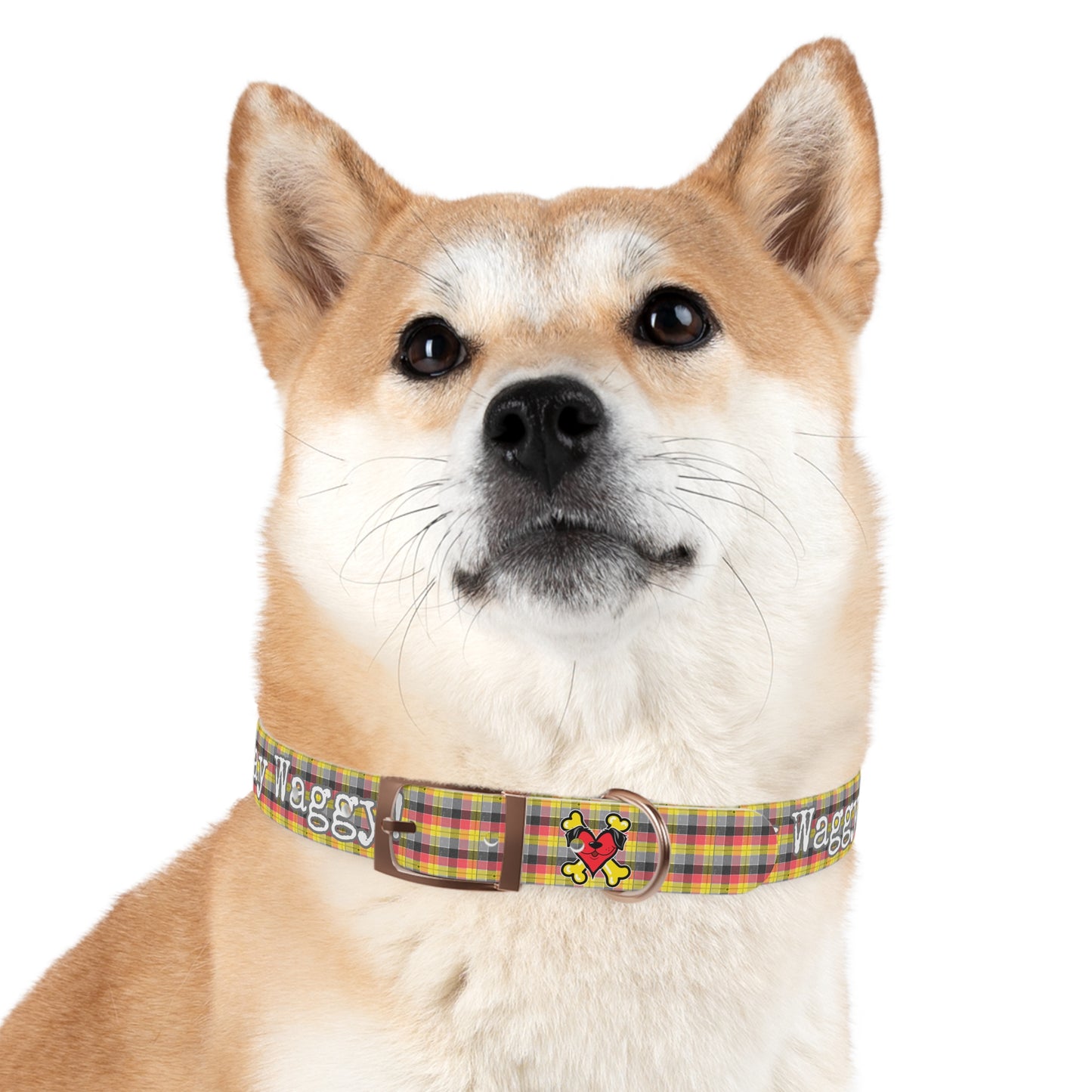 Stay Waggy! Plaid Dog Collar