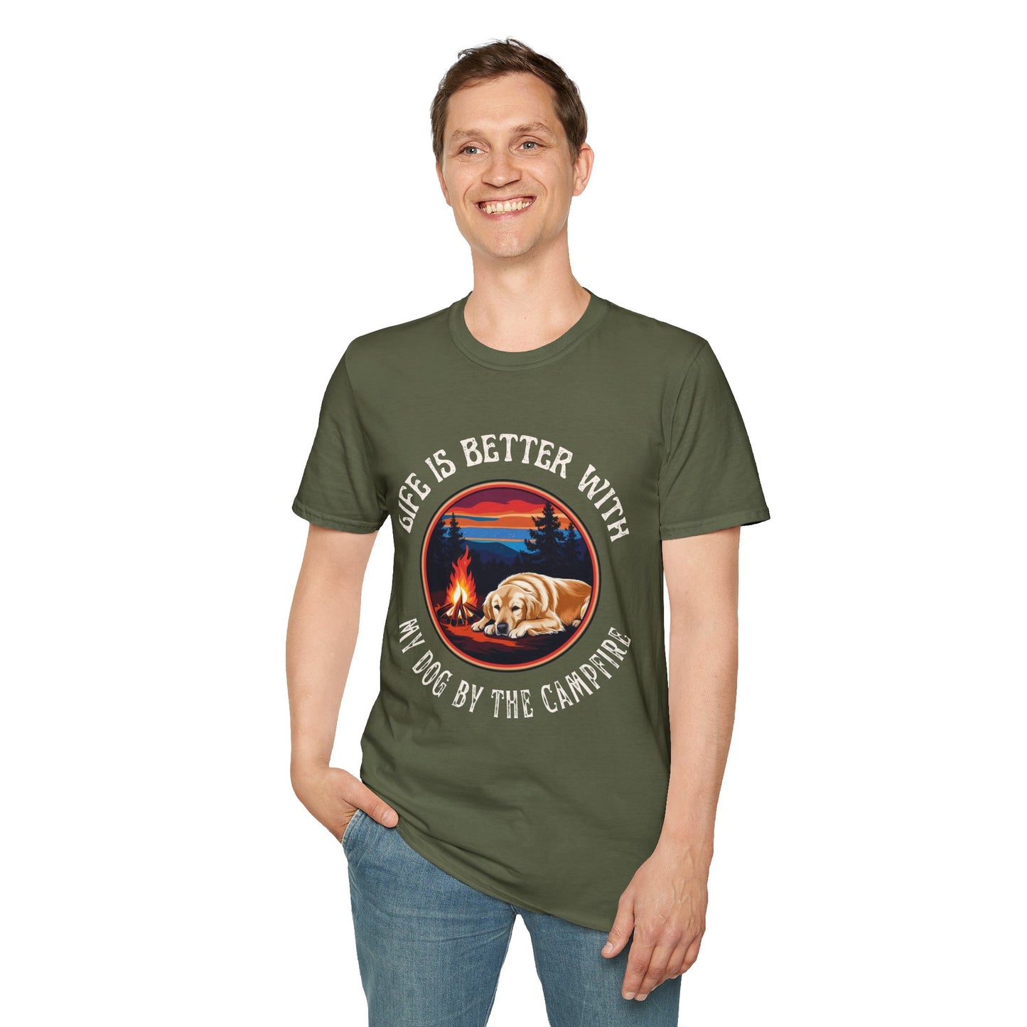Camping is better with my Dog T-Shirt - Stay Waggy!