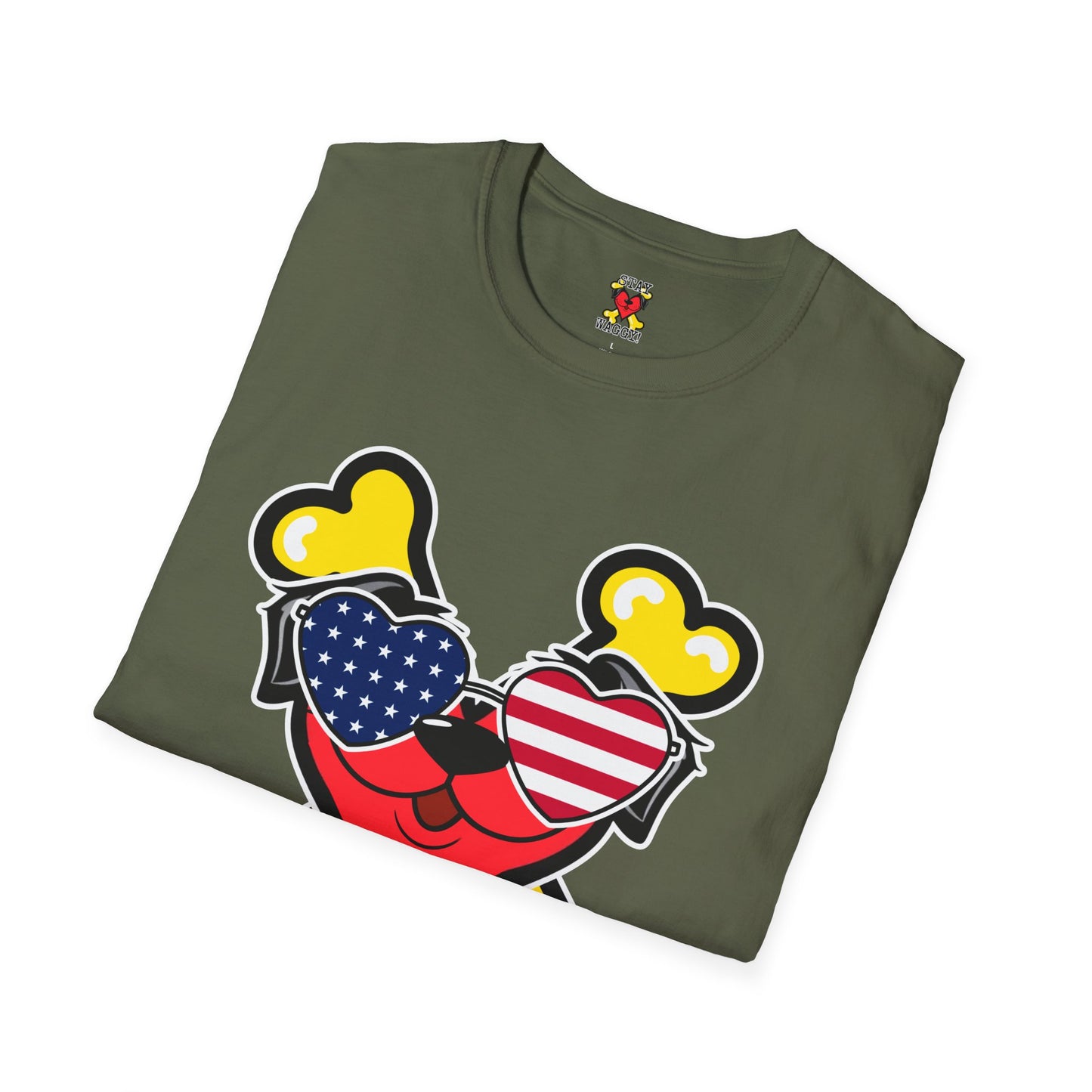Patriotic Dog Lover Tee - Stay Waggy!
