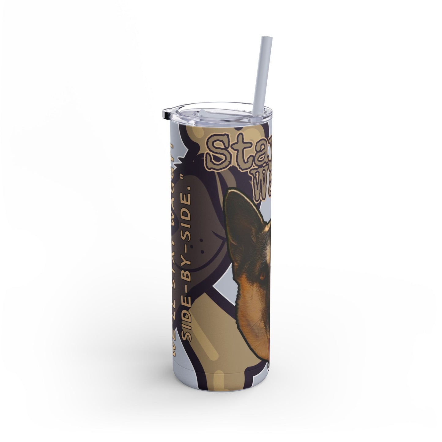 German Shepherd Husky Mix Tumbler- Stay Waggy!