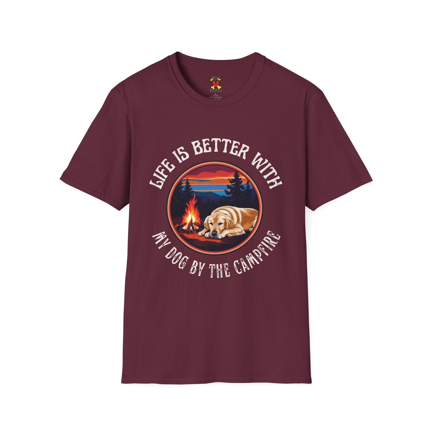 Camping is better with my Dog T-Shirt - Stay Waggy!