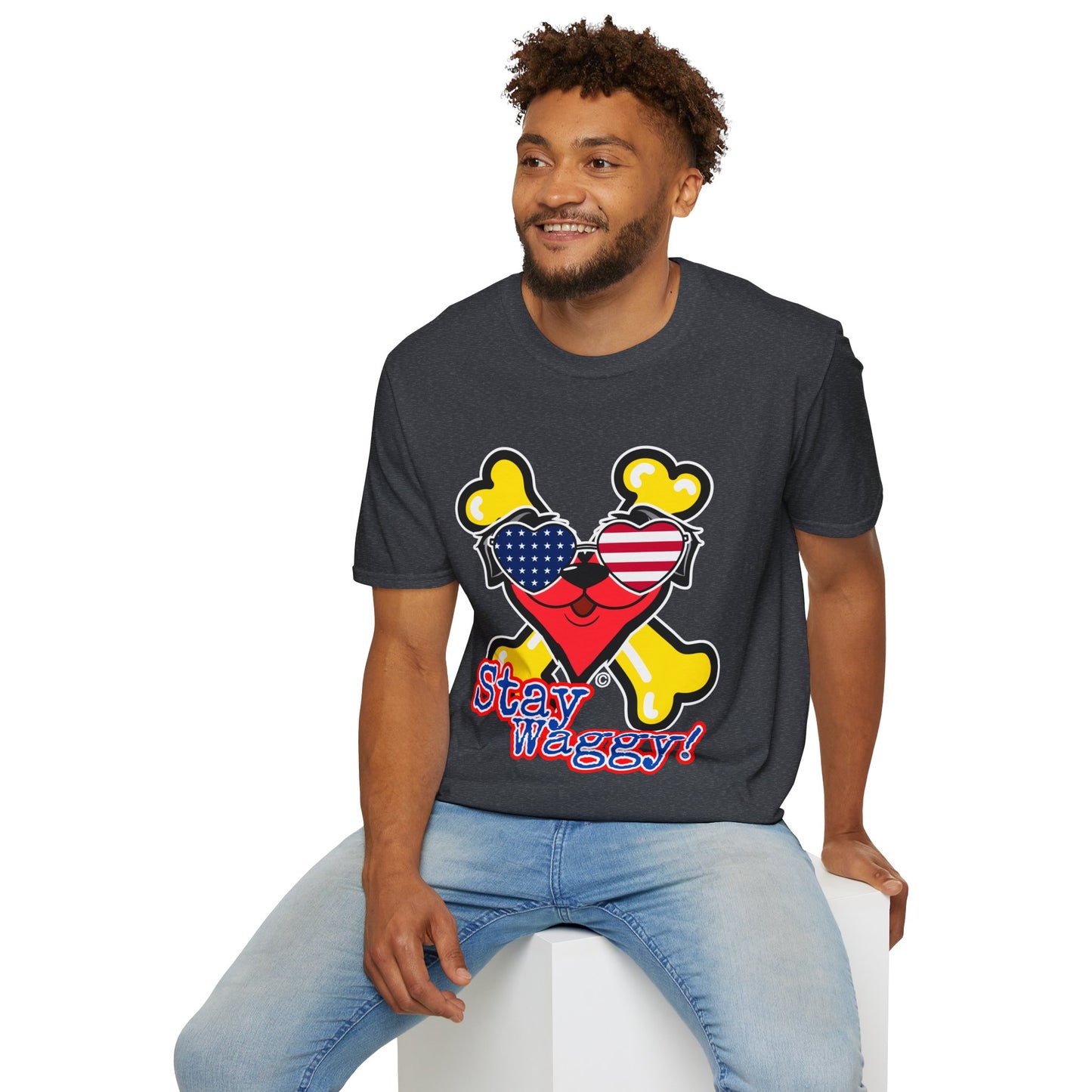 Patriotic Dog Lover Tee - Stay Waggy!
